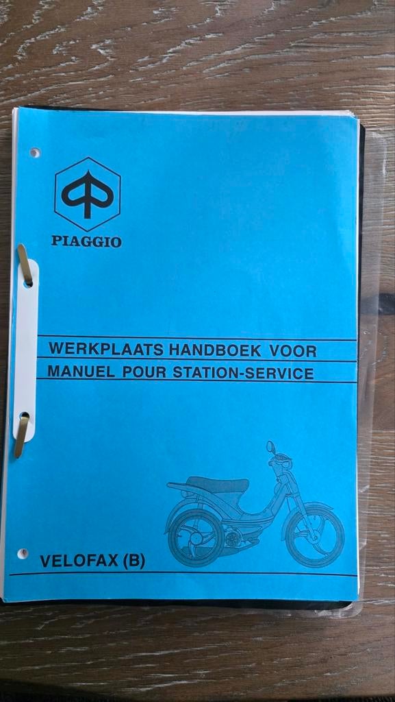 Piaggio Velofax werkplaats handboek., Ophalen of Verzenden, Overige merken