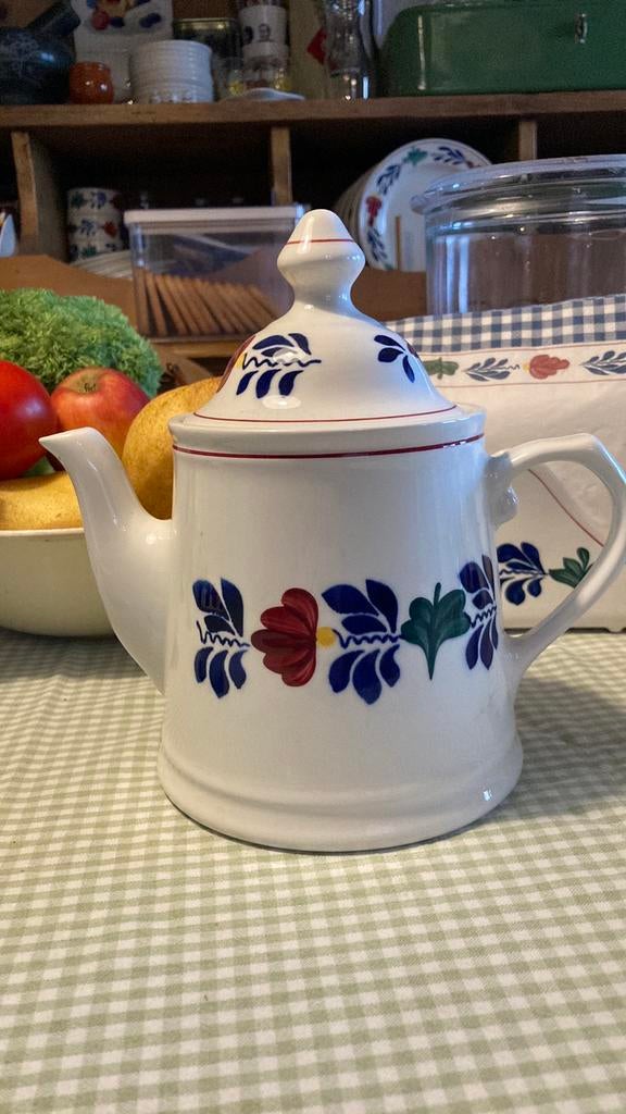Boerenbont koffie pot, Overige typen, Ophalen of Verzenden, Zo goed als nieuw, Aardewerk