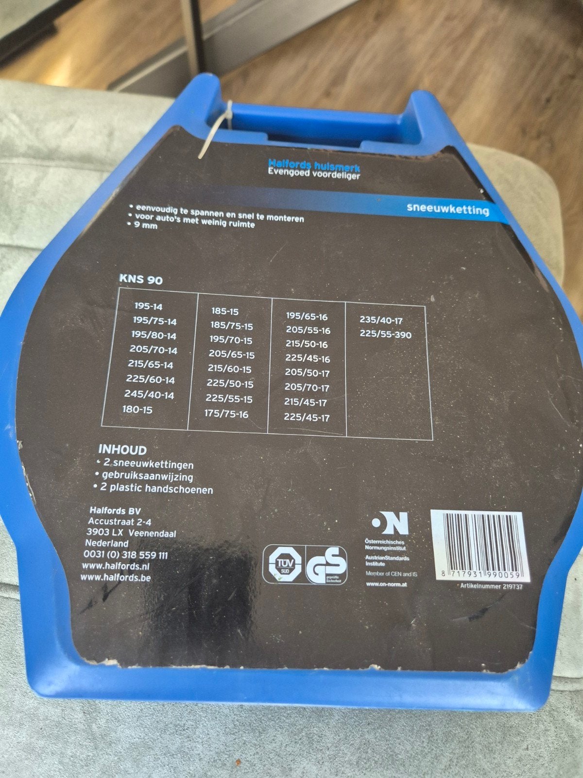 Halfords KNS 90 Sneeuwkettingen - Nieuw, Ophalen, Nieuw