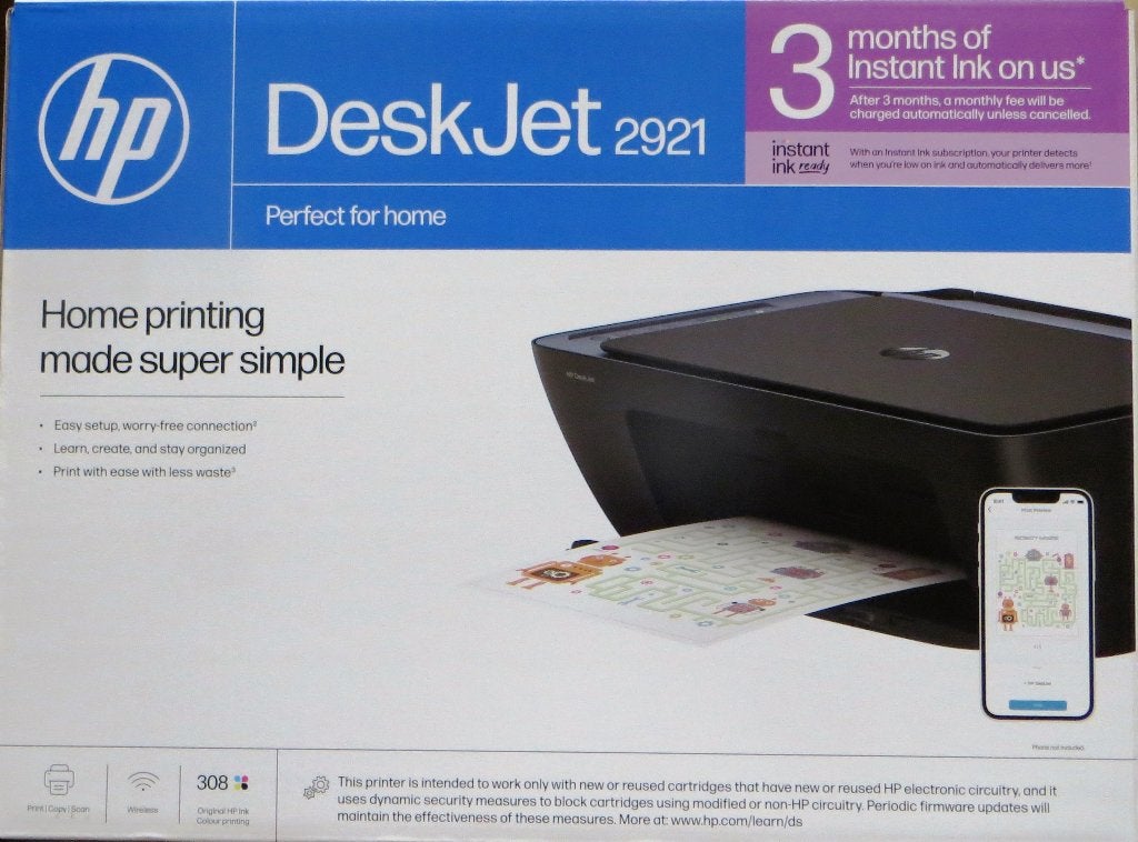 HP DeskJet 2921 all-in-one, Ophalen, Inkjetprinter, All-in-one, HP Printer All--in-One