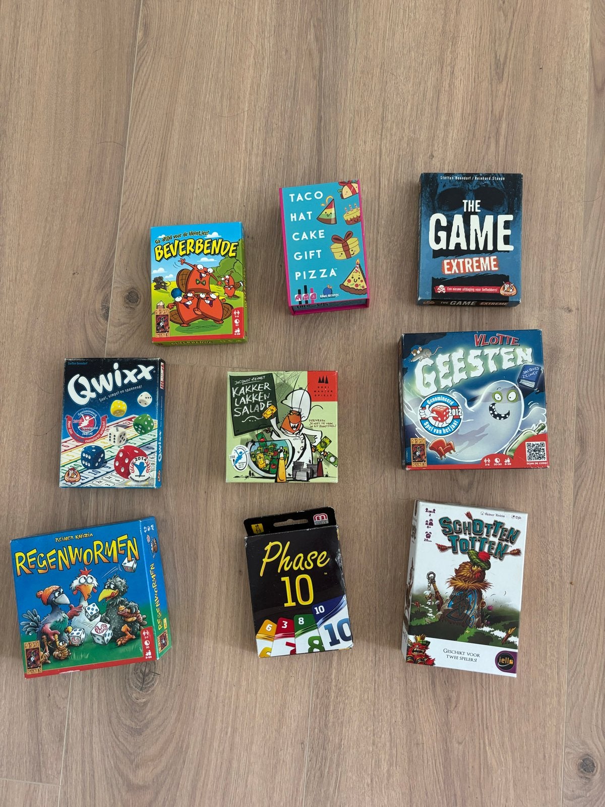 Diverse spellen: Regenwormen, Qwixx, Beverbende, etc., Een of twee spelers, Verzenden, Gebruikt, Reisspel