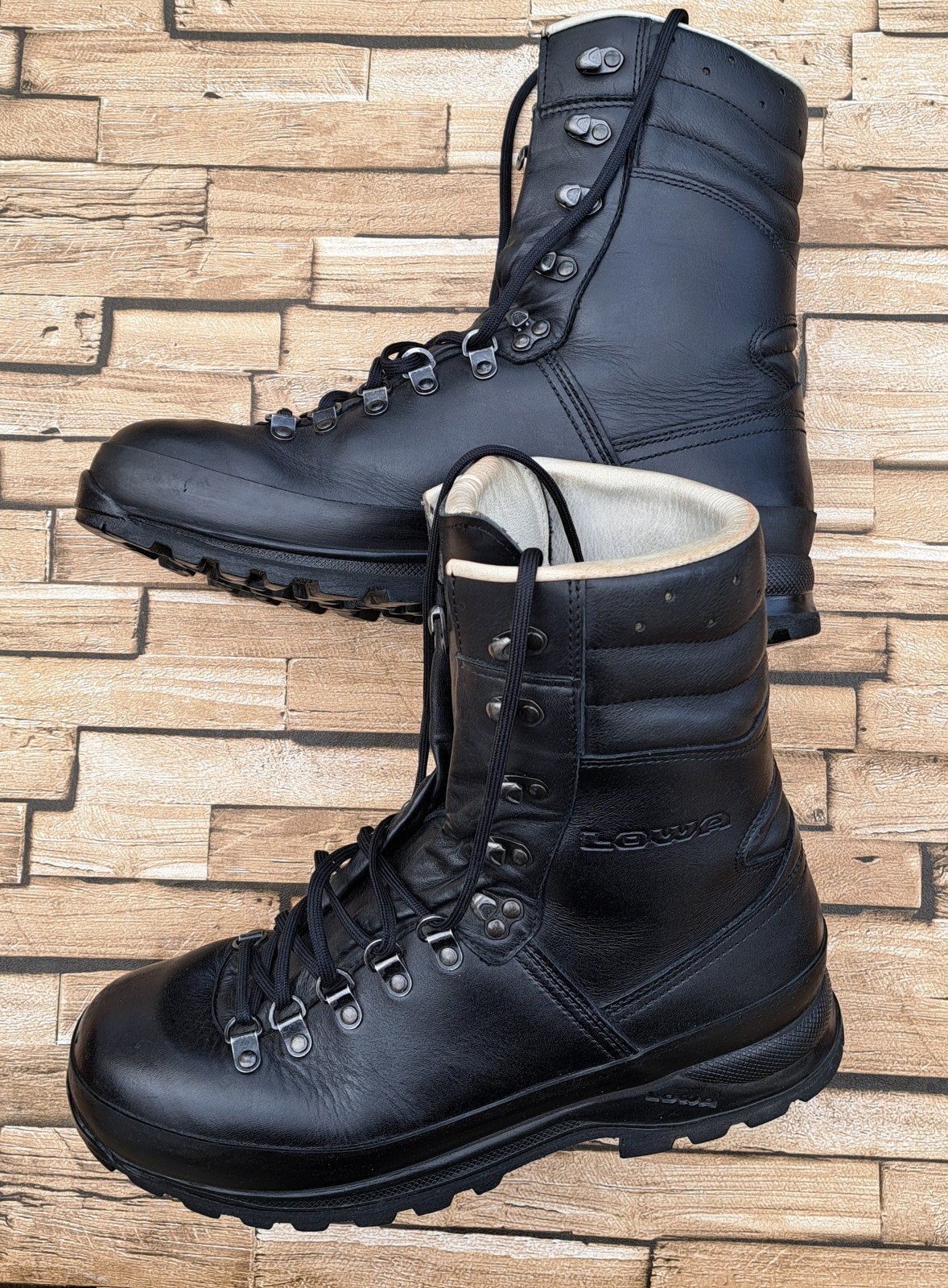Lowa - robuuste leren combat boots -  Maat 46, Lowa, Verzenden, Schoenen, Zo goed als nieuw