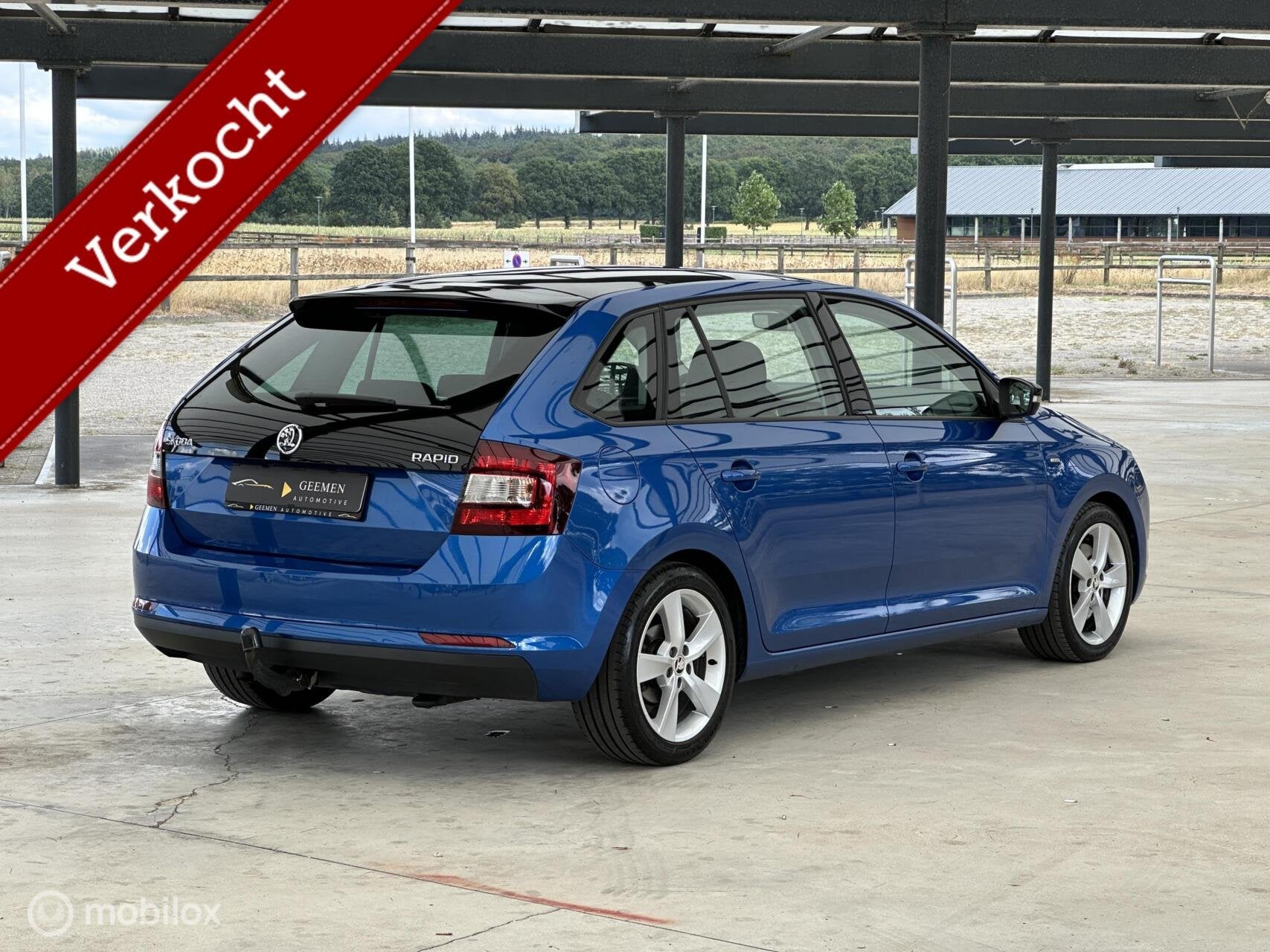 Skoda Rapid Spaceback 1.4 TSI Clever DSG/CARPLAY/1EIG/DEALER, Auto's, Dealer onderhouden, Gebruikt, Blauw, Bedrijf