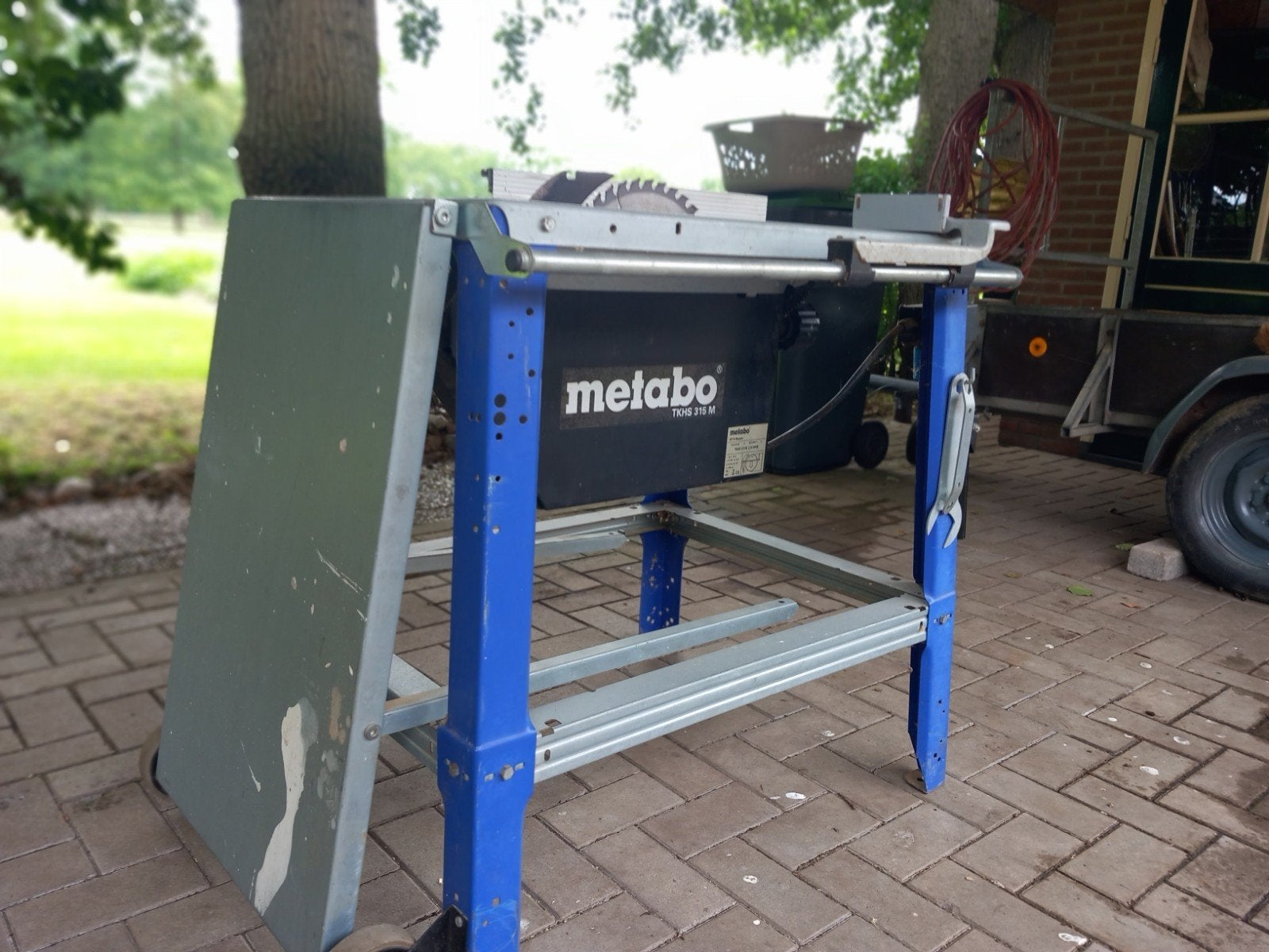 Metabo tafelzaag, Ophalen