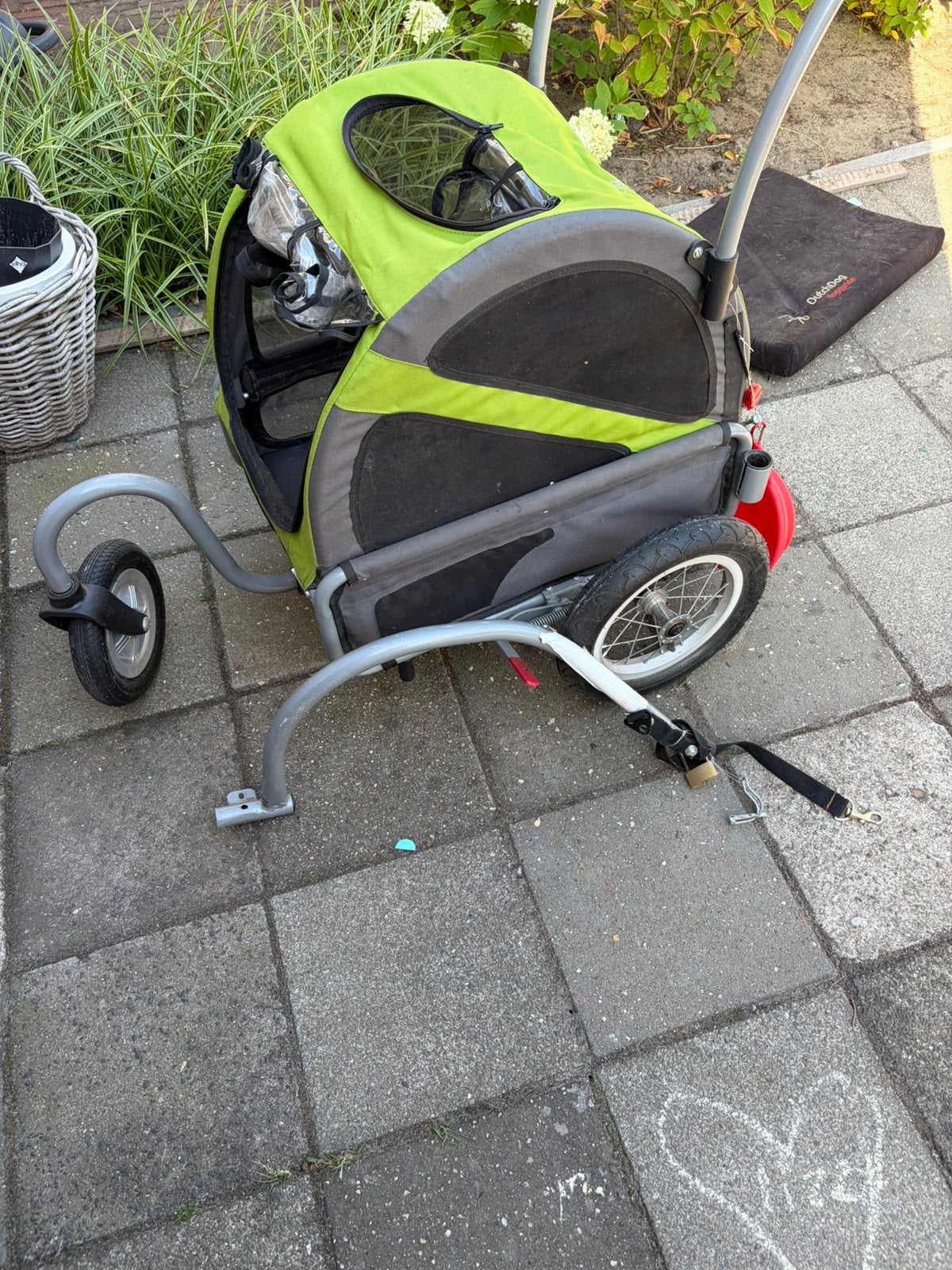 Dutch dog doggyride, Ophalen, Gebruikt, Hondenfietskar