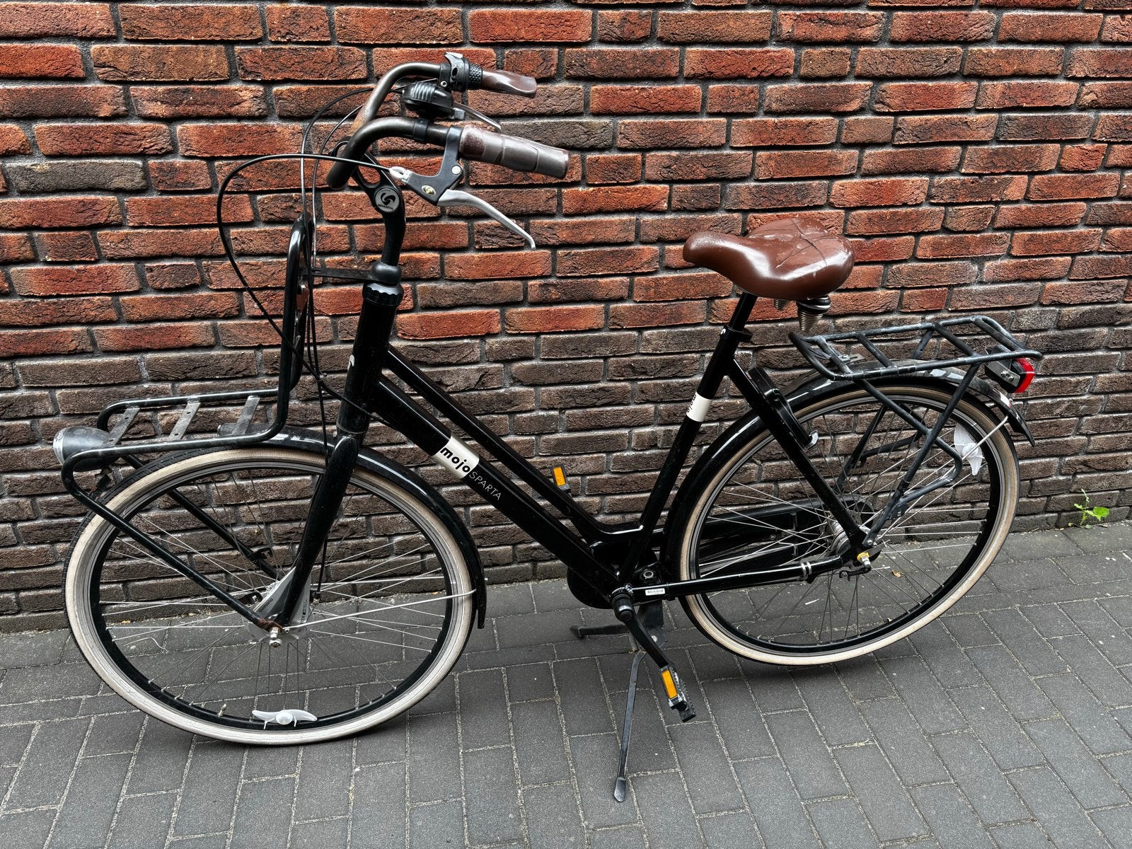 Sparta Mojo transportfiets (28 inch -3 versnellingen - zwart, Ophalen, Sparta, Gebruikt, Velgrem