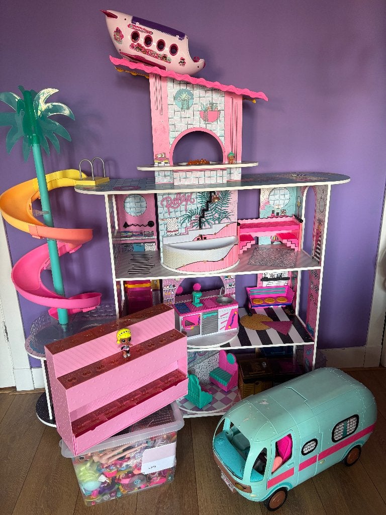 LOL Surprise Set – Huis, Camper, Auto, Poppen en Accessoires, Ophalen, Zo goed als nieuw, Meisje
