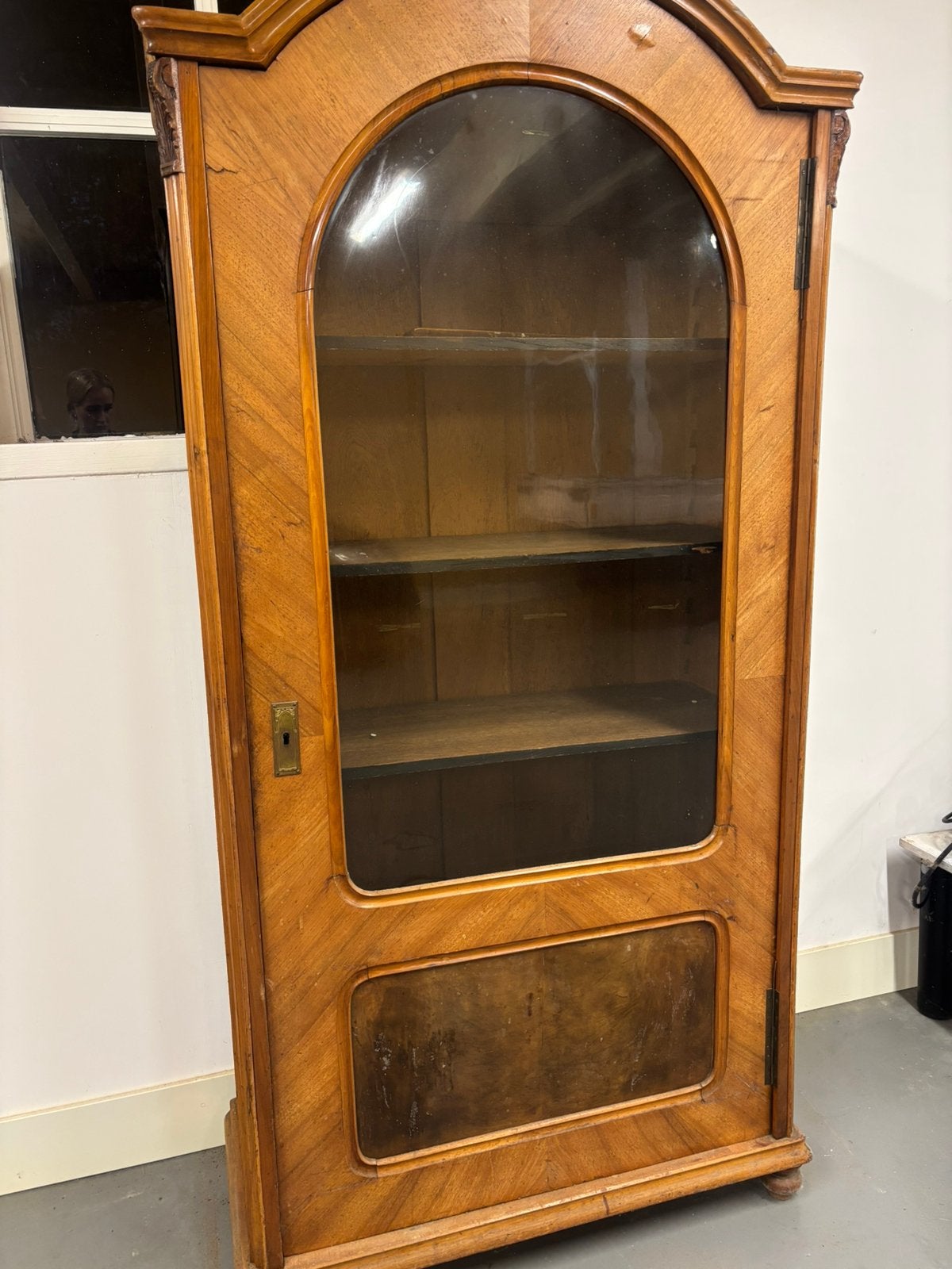 Antieke servieskast, Huis en Inrichting, Ophalen, Gebruikt, 50 tot 100 cm, 150 tot 200 cm