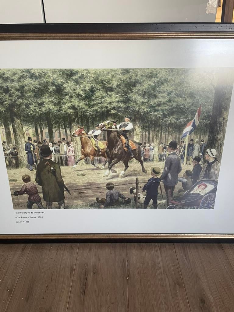 Te koop schilderij (reproductie), Ophalen