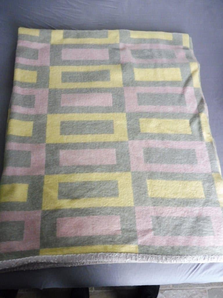 Mooie wollen deken160 x 200 cm wol, Ophalen, Gebruikt