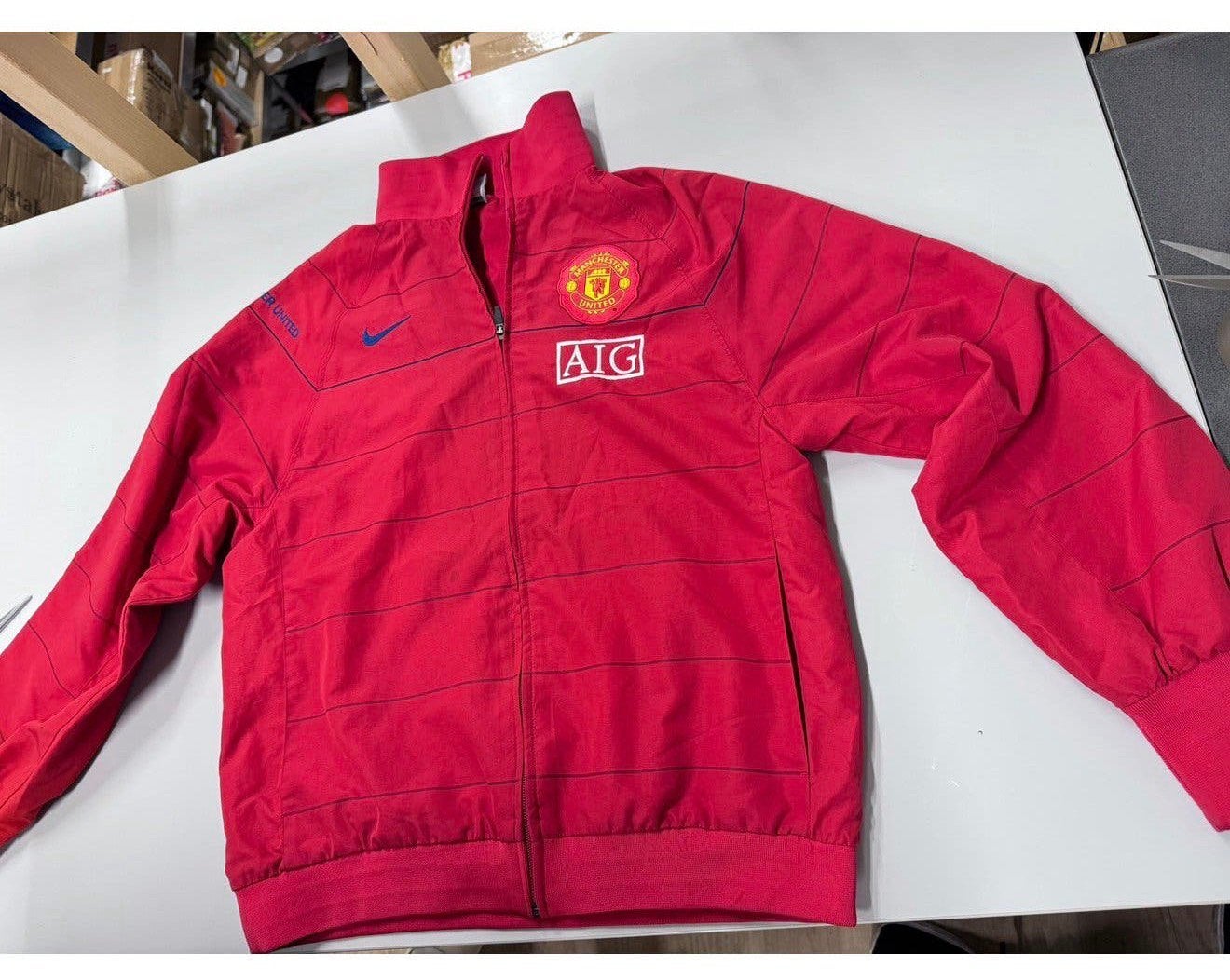 2008-09 Manchester United Nike Track Jacket - M zeldzaam !, Buitenlandse clubs, P, P, Ophalen of Verzenden