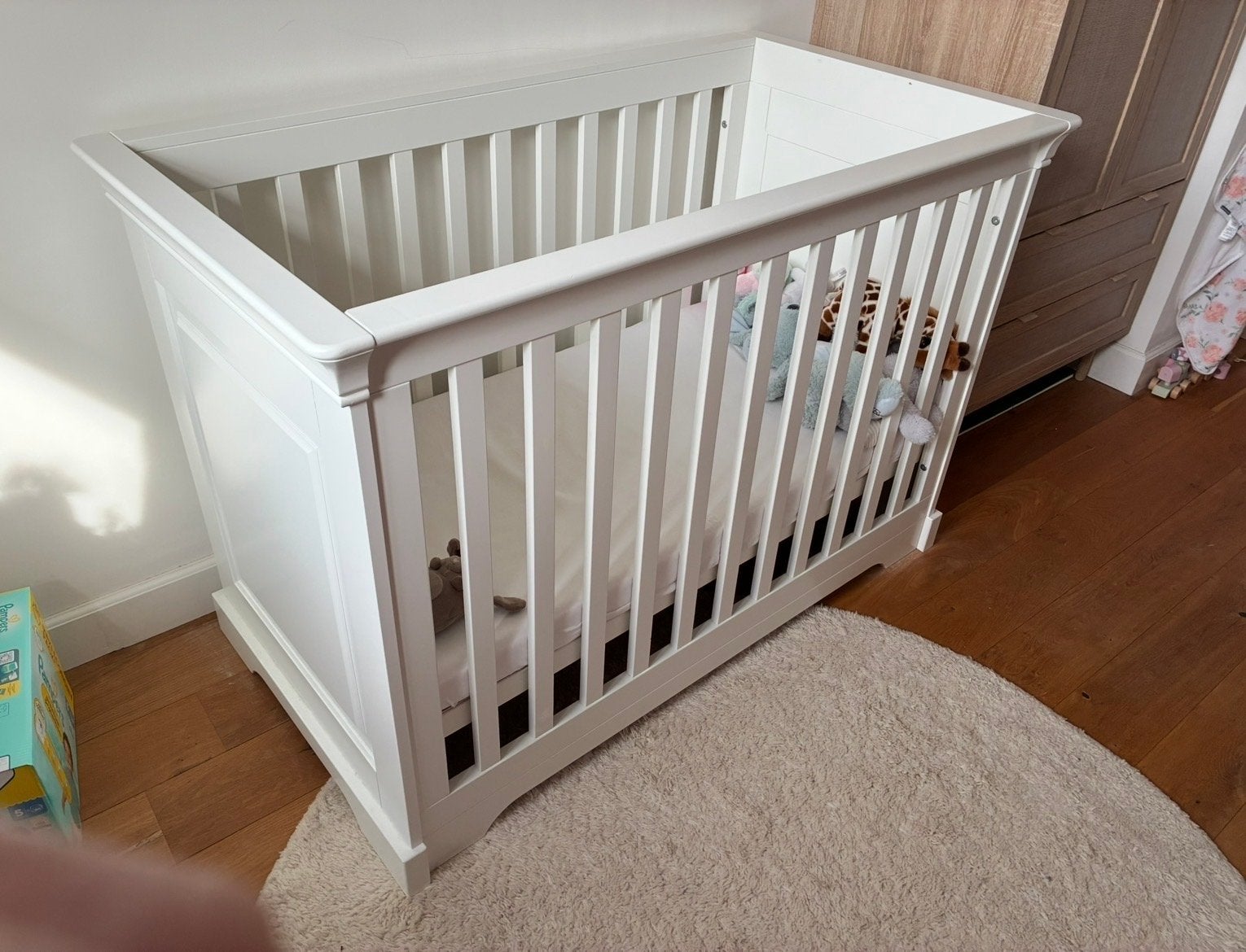 Kidsmill Chateau ledikant wit 120x60cm, Ophalen, Gebruikt, Minder dan 140 cm, Matras