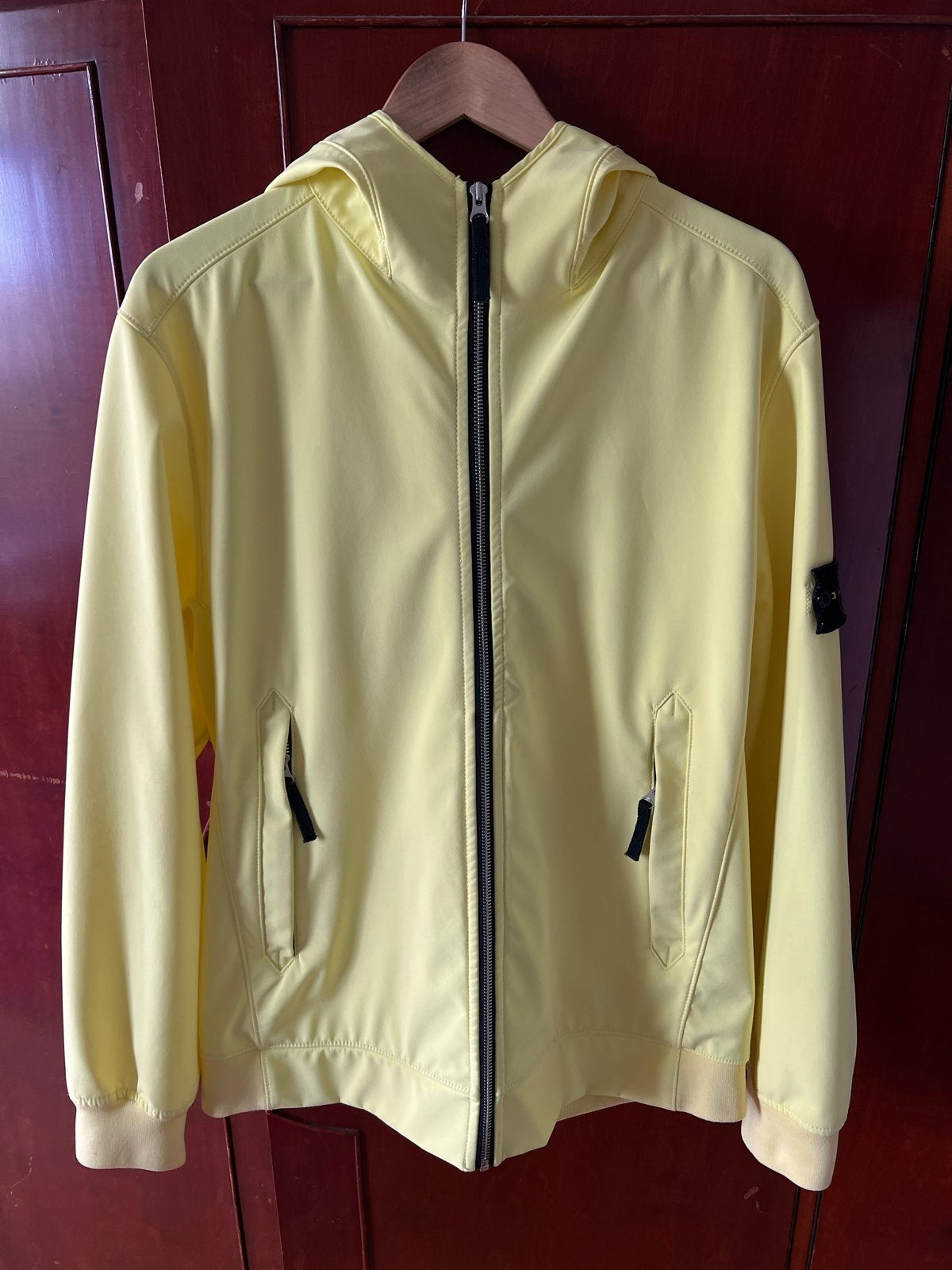 Stone Island Soft Shell-r zomerjas geel XL, Ophalen of Verzenden, Gedragen, Maat 56/58 (XL), Geel