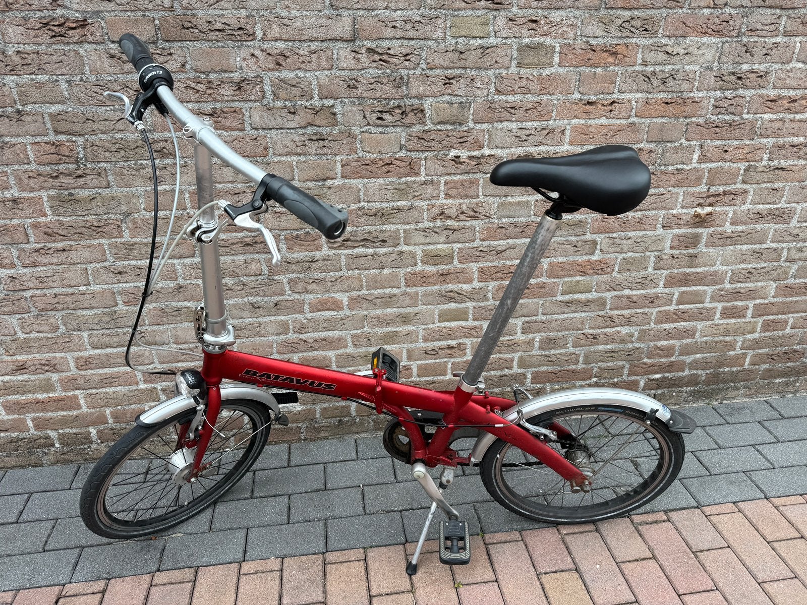Vouwfiets batavus, Fietsen en Brommers, Fietsen | Vouwfietsen, Ophalen, 20 inch of meer, Gebruikt, Velgrem