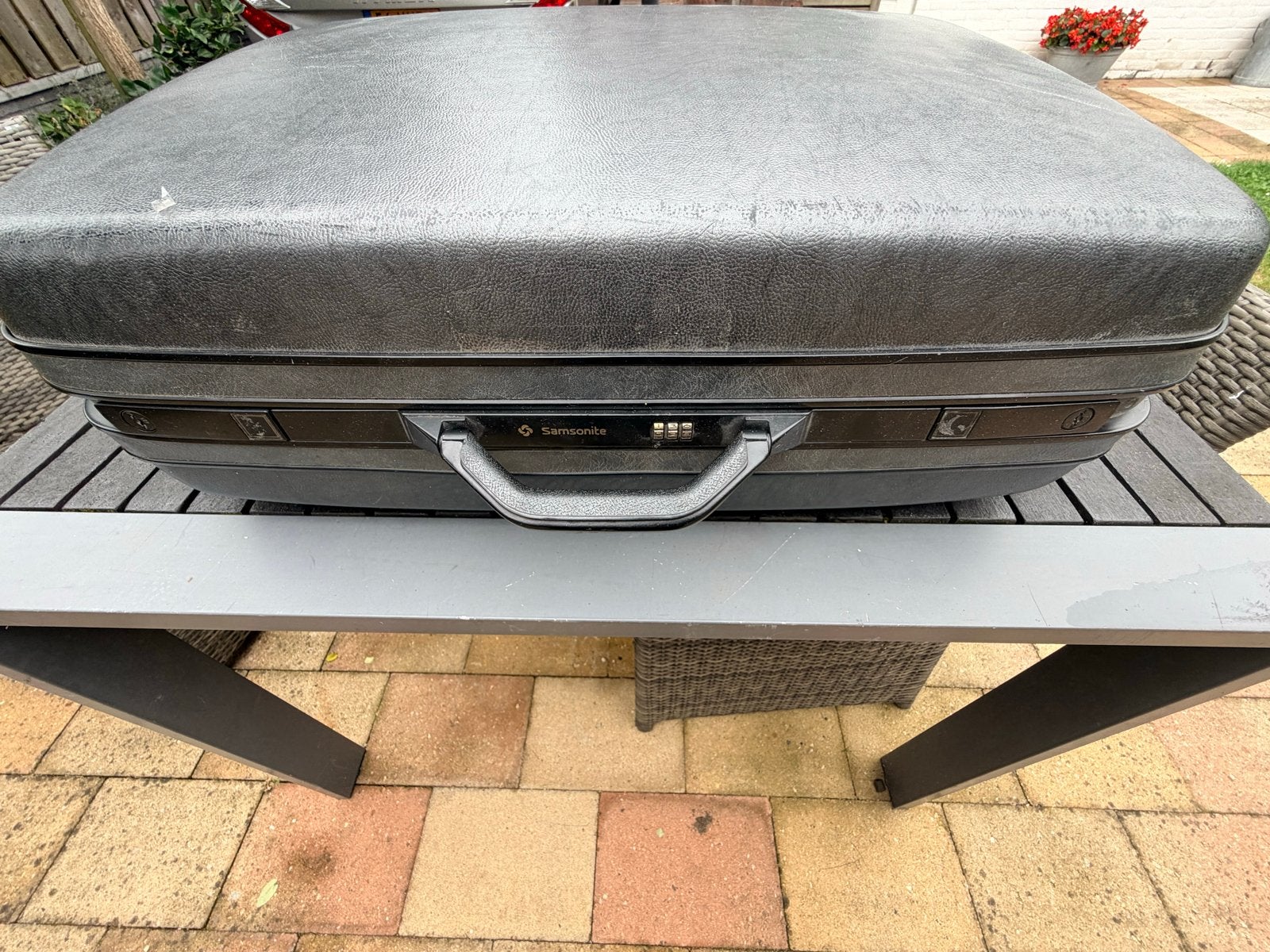 Samsonite Koffer - Vintage Harde Koffer met Wieltjes, Sieraden, Tassen en Uiterlijk, Koffers, 60 tot 70 cm, Gebruikt, Hard kunststof