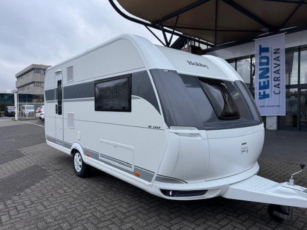 Hobby De Luxe 460 SL 2027 BLACKLINE / MOVER + THULE LUIFEL, Hobby, Luifel, 2 aparte bedden, Bedrijf