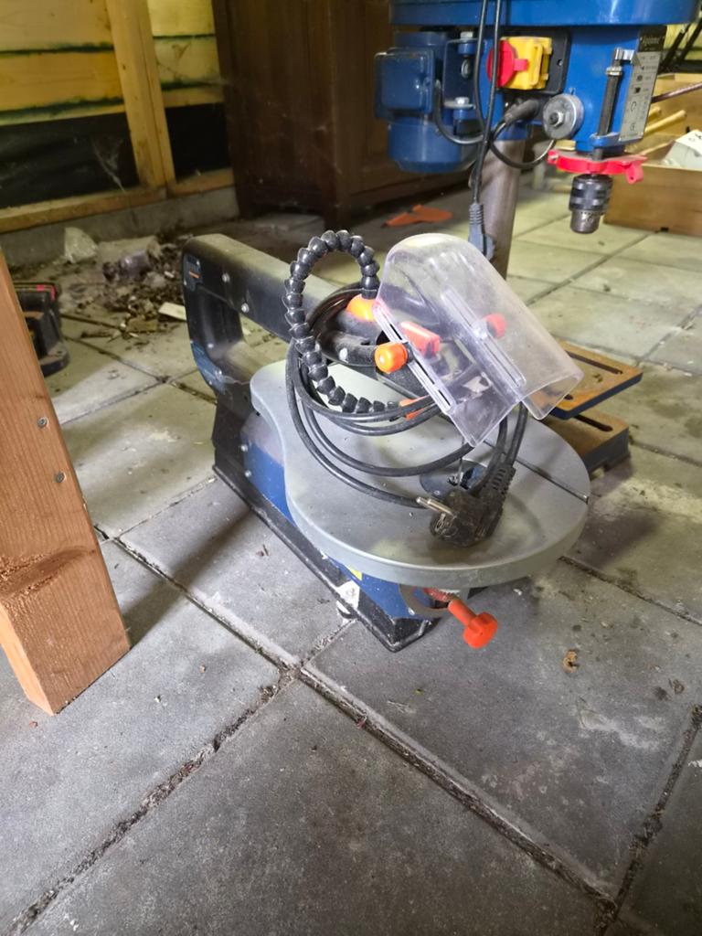 Figuurzaagmachine, Doe-het-zelf en Verbouw, Gereedschap | Zaagmachines, Ophalen, Zo goed als nieuw, 1200 watt of meer, Figuurzaag