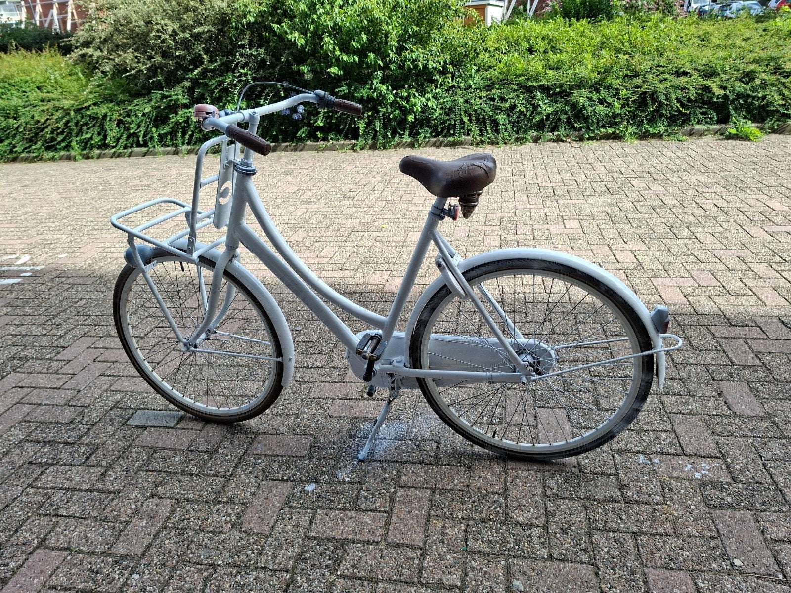 Opknap fiets met voordrager - Mooi prijsje!, Fietsen en Brommers, Fietsen | Dames | Damesfietsen, Terugtraprem, Ophalen, Overige merken