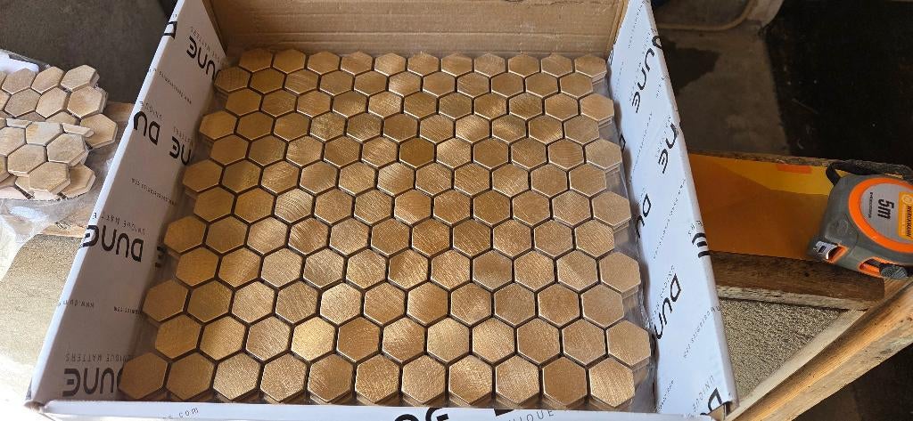 Dune tegelmatjes brons, Doe-het-zelf en Verbouw, Tegels, Ophalen, Nieuw, 20 tot 40 cm, Minder dan 5 m²