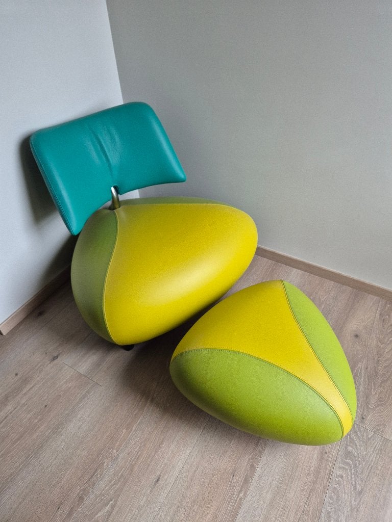 Leolux Pallone PA 'Andy' met Hocker, Ophalen, 75 tot 100 cm