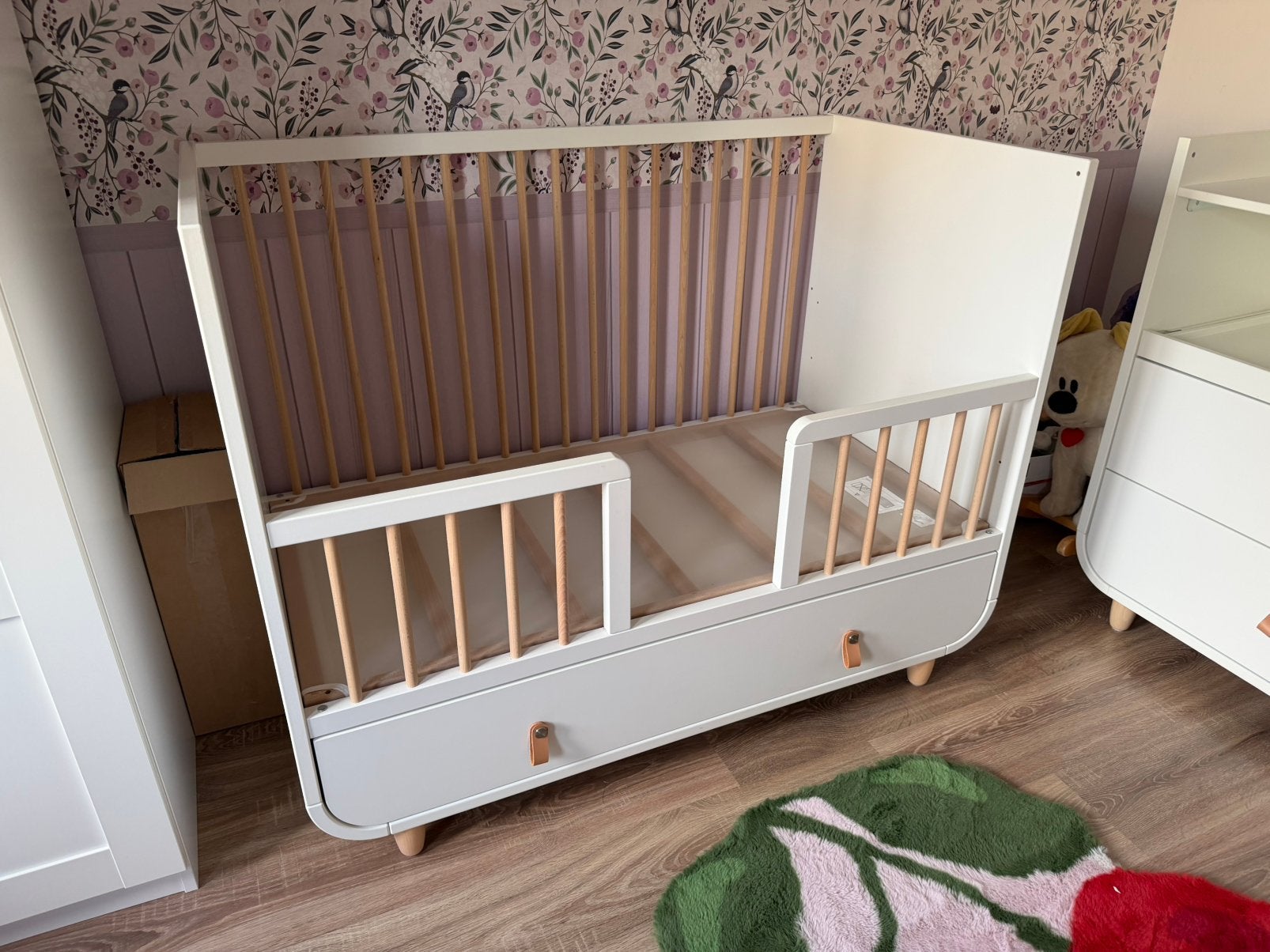 Myllra ikea babybed/peuterbed, Ophalen, Gebruikt, Minder dan 140 cm, Minder dan 70 cm