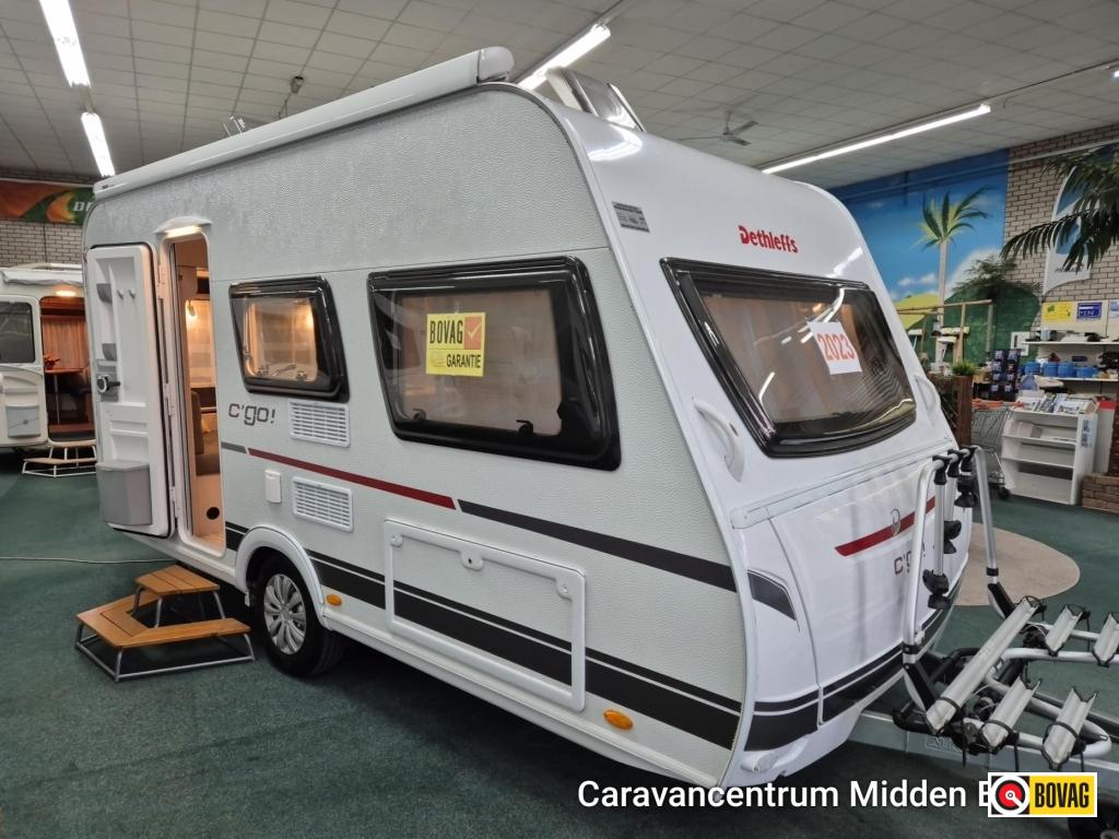 Dethleffs C'Go 410 QL 2023 Mover, Thule-Luifel, Caravans en Kamperen, Caravans, Standaardzit, Kachel, Overige typen, Bedrijf