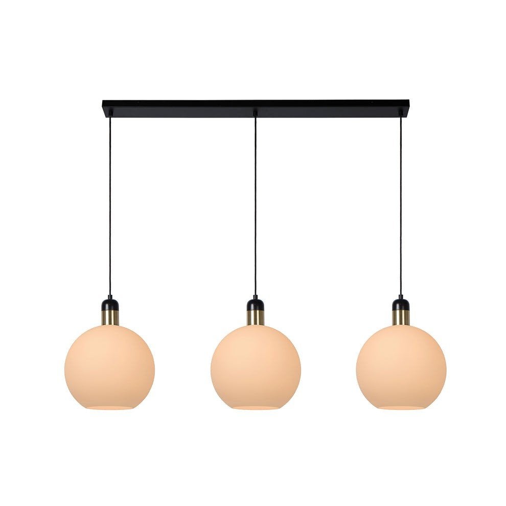 Nieuwe Lucide JULIUS Hanglamp 3-lichts 105 cm, Ophalen of Verzenden, Nieuw, Glas