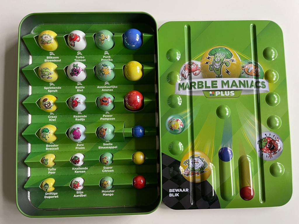 Marble maniacs set compleet met bewaardoos + 52 extra, Plus, Ophalen of Verzenden