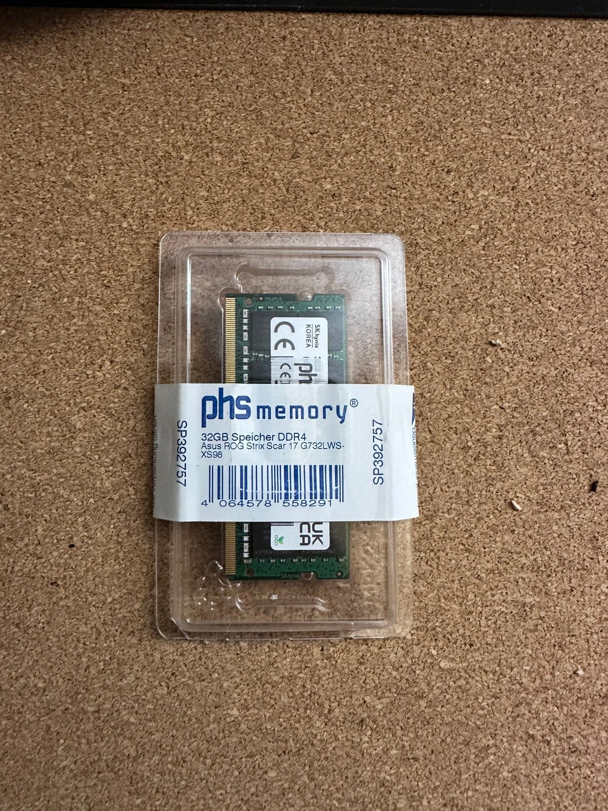 Nieuw PHS Memory 32GB DDR4 RAM voor Asus ROG Strix Scar 17, 32 GB, ., DDR4, Nieuw
