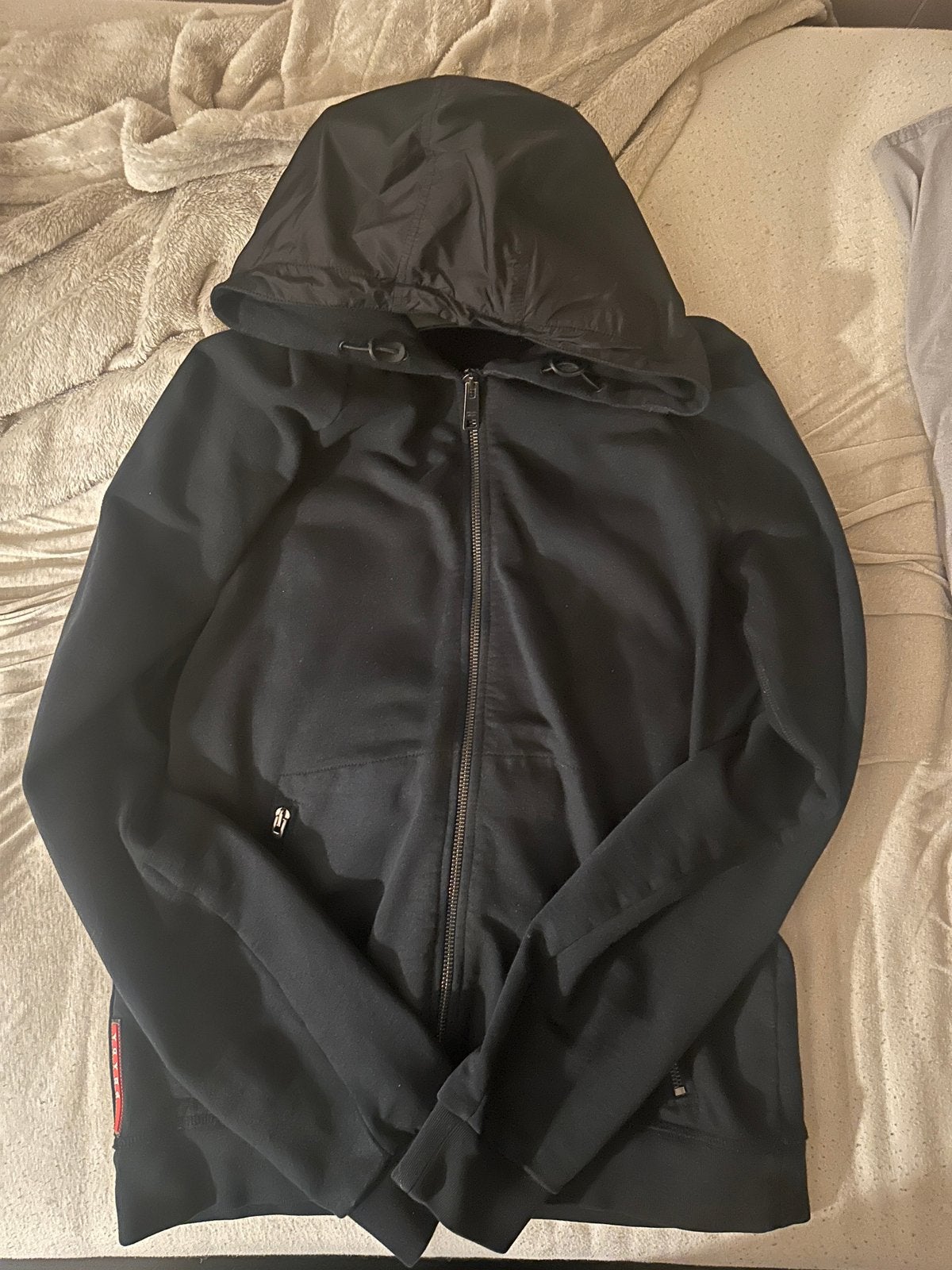 Origineel Prada vest, Kleding | Heren, Jassen | Zomer, Ophalen of Verzenden, Zo goed als nieuw, Maat 48/50 (M), Zwart