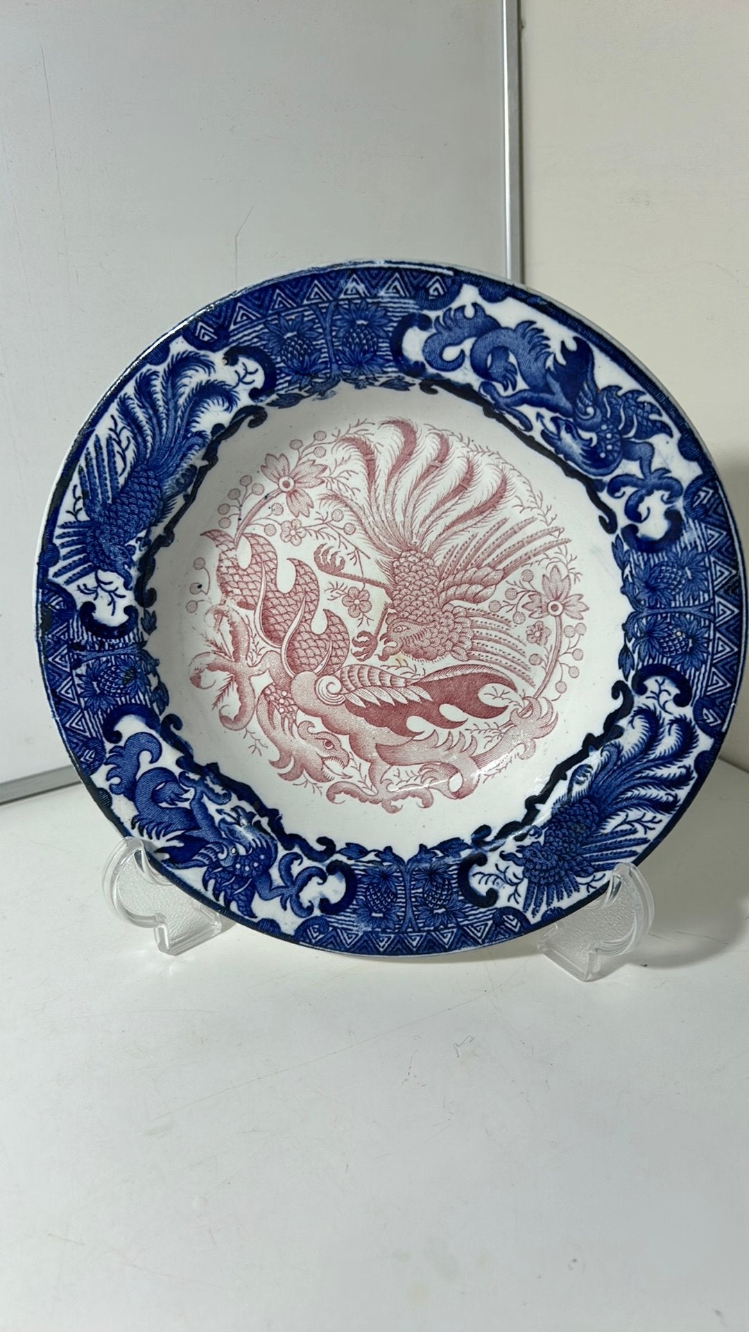 Antiek J. & M.P. Bell & Co. Glasgow – Borneo bord, Ophalen of Verzenden