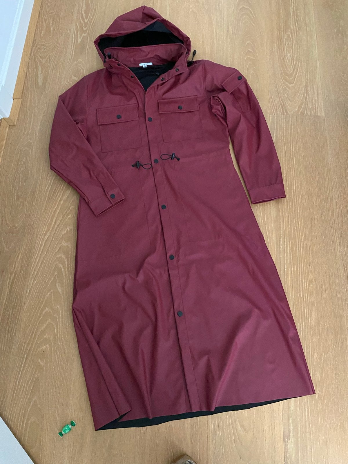 Lange waterdichte regenjas - comfortabel en ademend, Ophalen, M, Nieuw, Dames