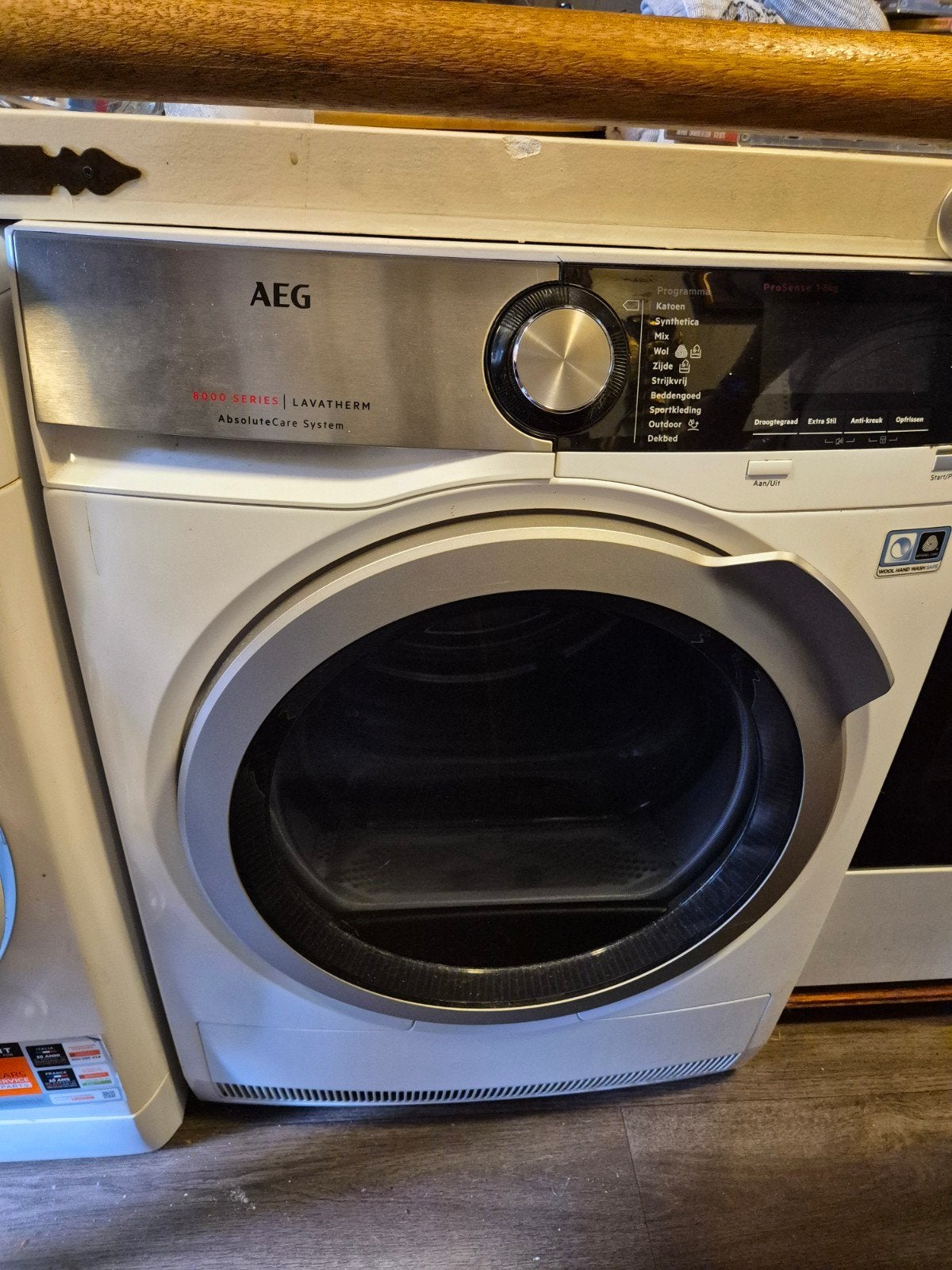 AEG Lavatherm 8000 Series AbsoluteCare System Droger, Wolprogramma, Gebruikt, 8 tot 10 kg, Ophalen of Verzenden