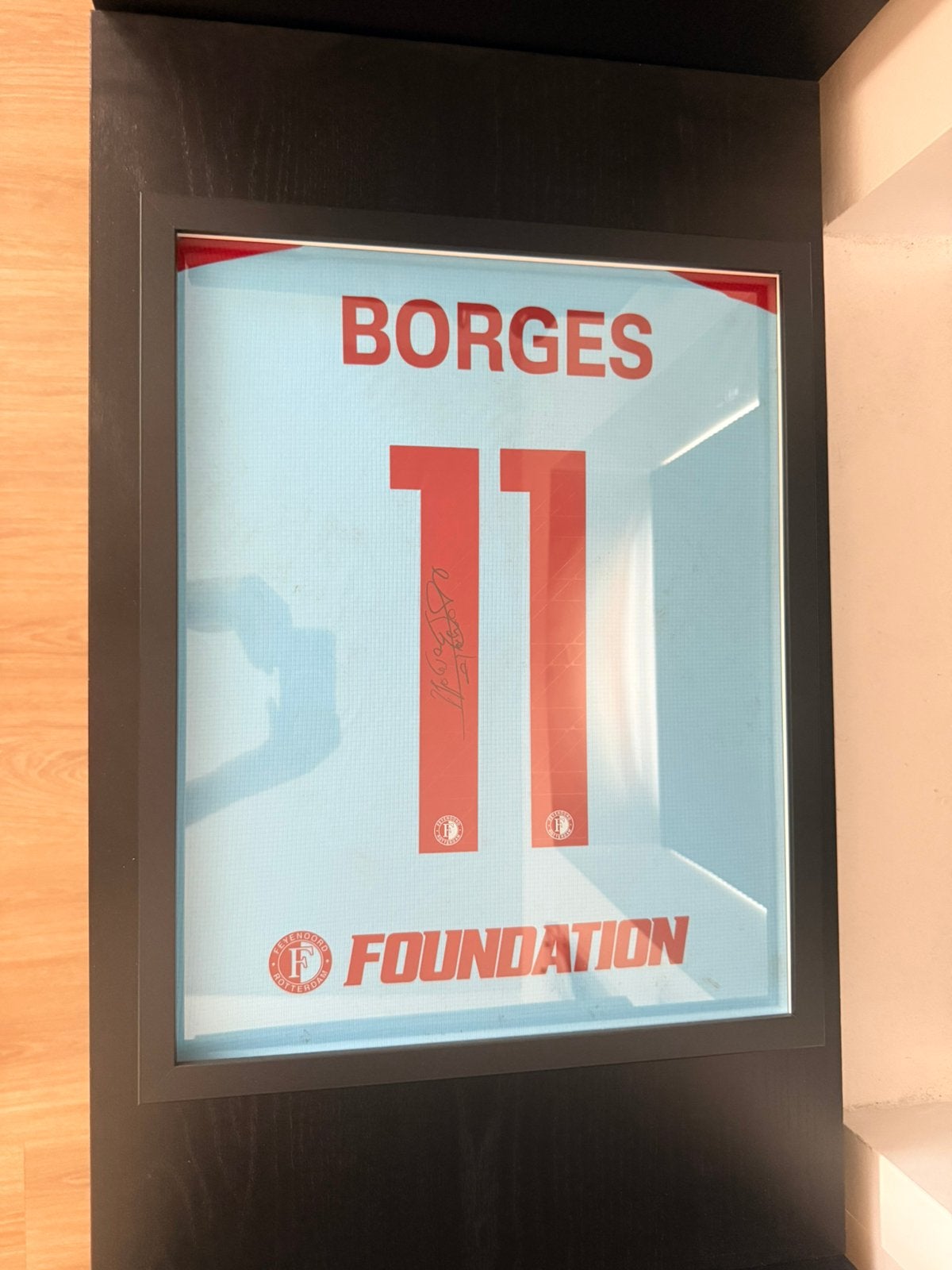Matchworn Feyenoord shirt Gonçalo Borges, Verzamelen, Ophalen, Gebruikt, Feyenoord, Shirt