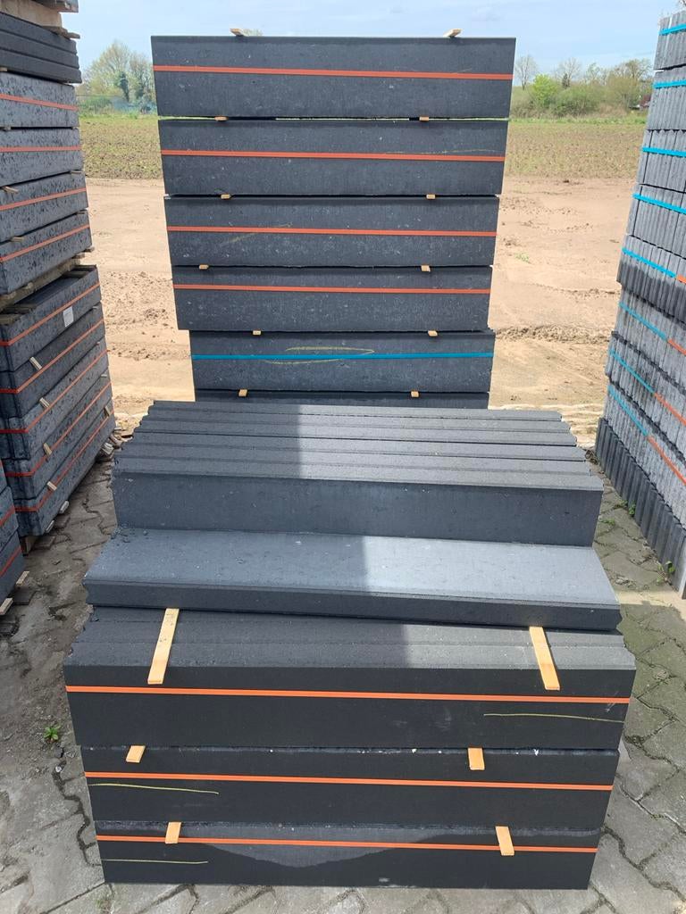 6x20 b keus antraciet betonbanden, Overige typen, Nieuw, Ophalen of Verzenden, 10 m² of meer