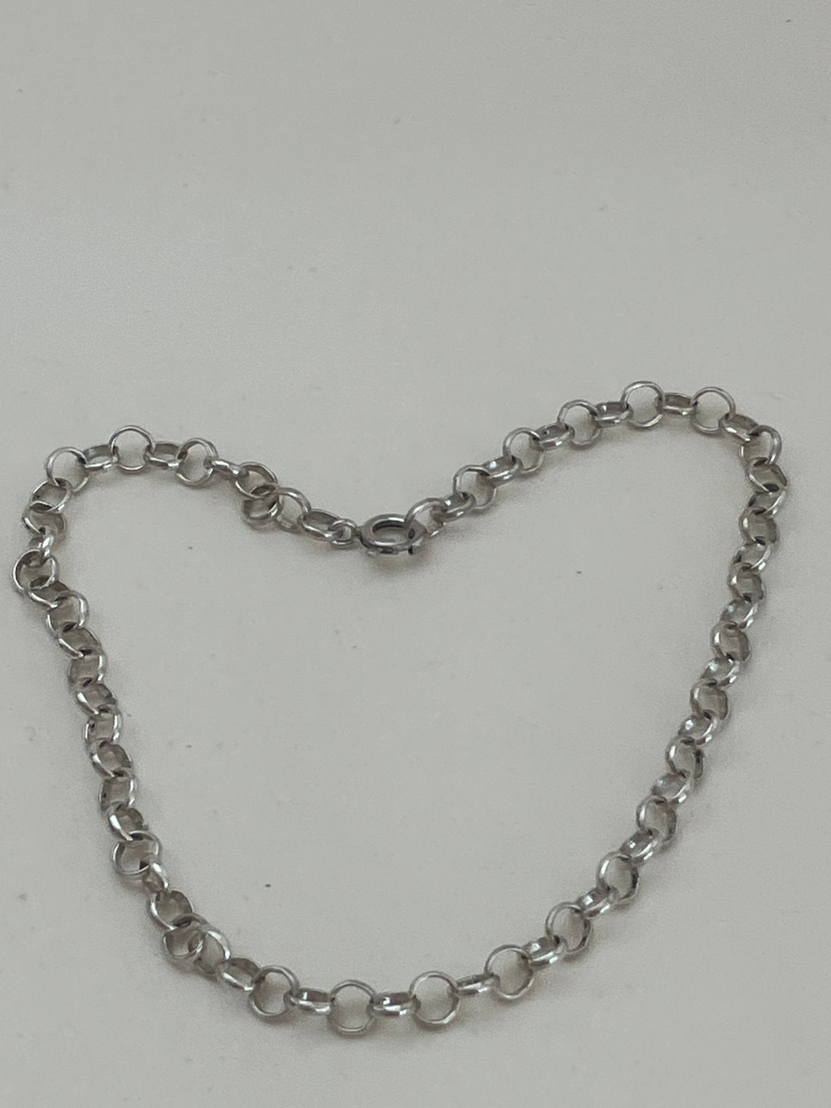 Zilveren enkelbandje, Ophalen of Verzenden, Zo goed als nieuw, Zilver
