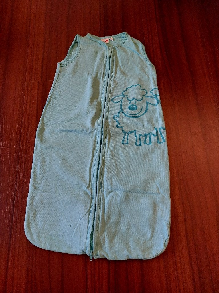 slaapzak,mintgroen, 70 cm.lengte, prenatal, katoen, mouwloos, Kinderen en Baby's, Babykleding | Maat 56, Ophalen, Jongetje of Meisje