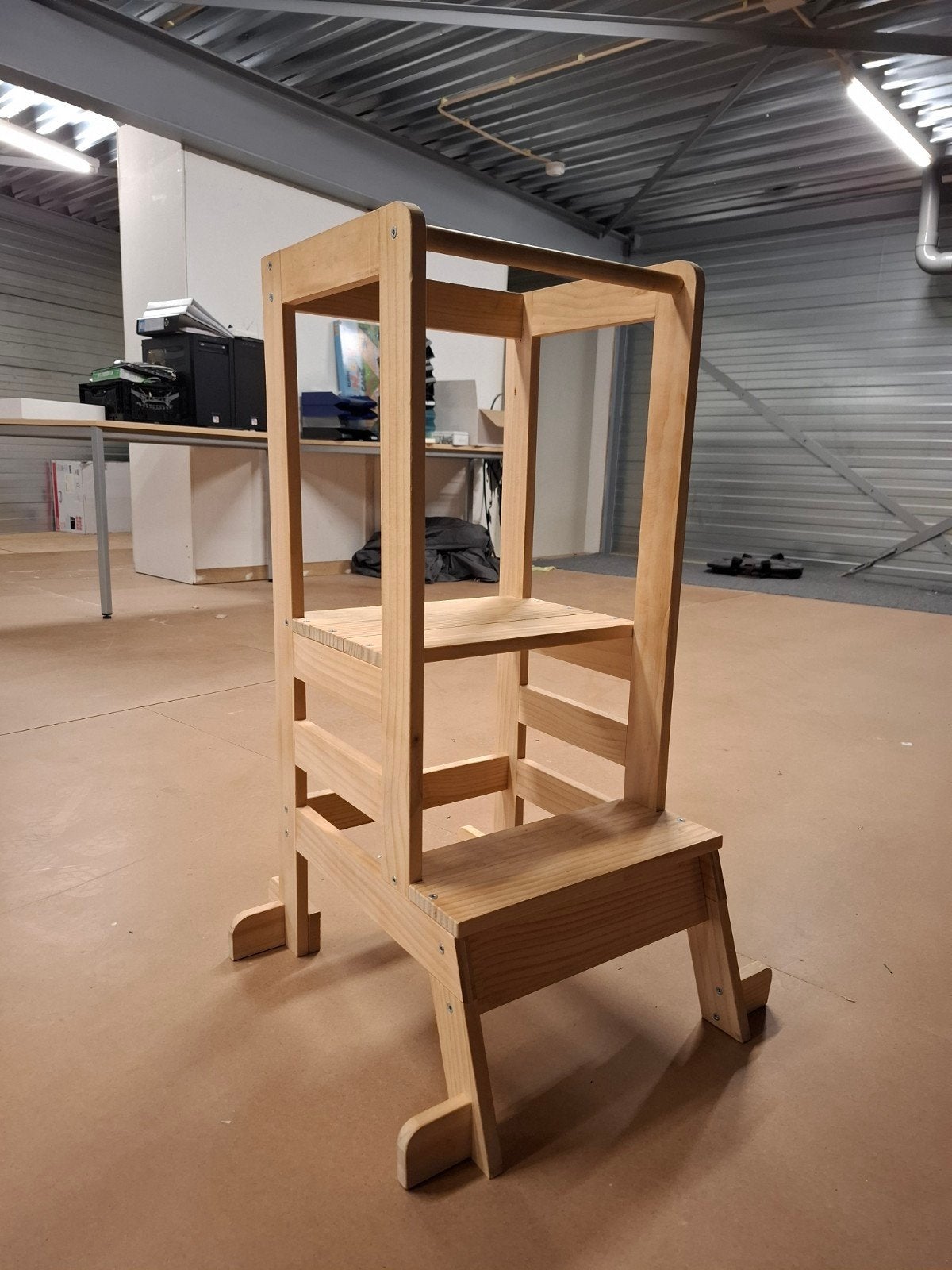 Houten leertoren kind, Ophalen of Verzenden, Zo goed als nieuw, Overige typen, Aanschuifbaar