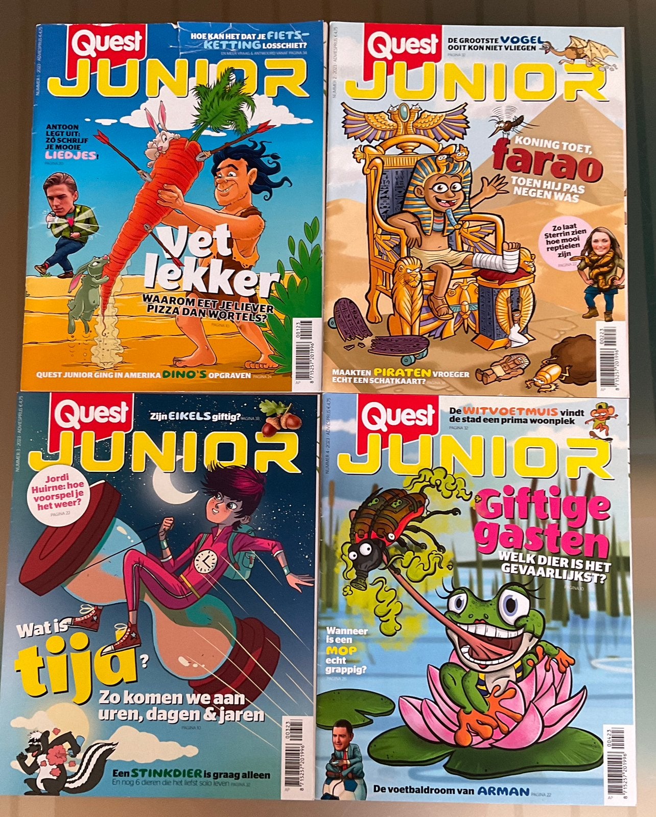 Quest Junior. Vier thema- nummers voor 7 tot 12 jaar., Boeken, Tijdschriften en Kranten, Ophalen of Verzenden, Zo goed als nieuw