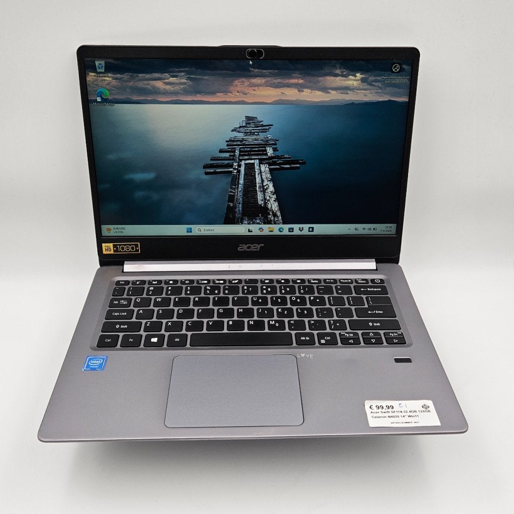 Acer Swift SF114-32 4GB 128GB Celeron N4020 14" Win11, Acer, Gebruikt, Support@acer.com, 8F, No. 88, Sec. 1, Xintai 5th Rd.
Xizhi District, New Taipei City 221
Taiwan