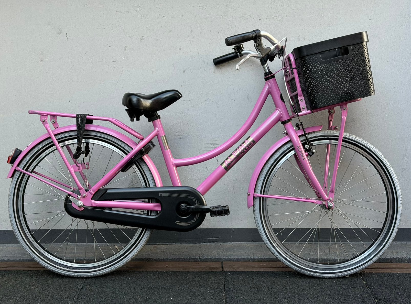 Alpina Cargo, 22 inch, nette en complete meidenfiets, Fietsen en Brommers, Terugtraprem, 22 inch, Ophalen of Verzenden, Handrem