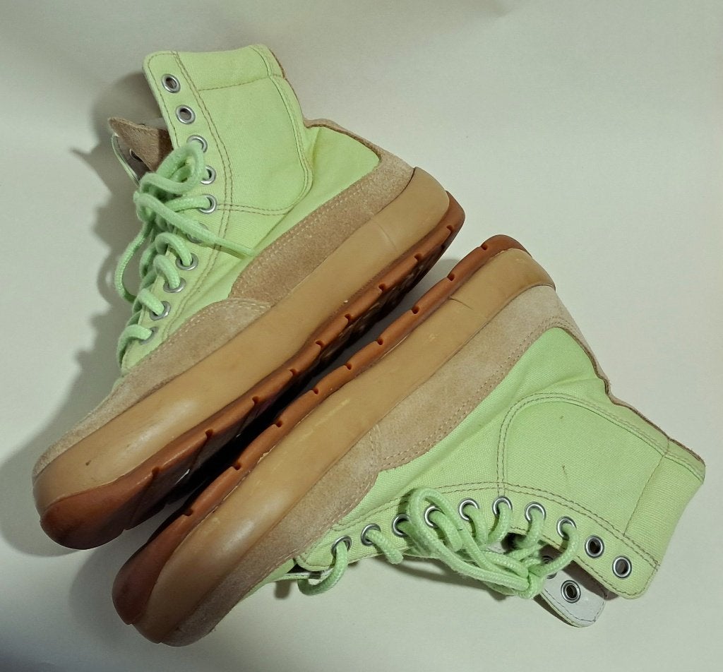 WOLKY 215🍂 halfhoge suède canvas booties maat 37, Wolky, Verzenden, Lage of Enkellaarzen, Zo goed als nieuw