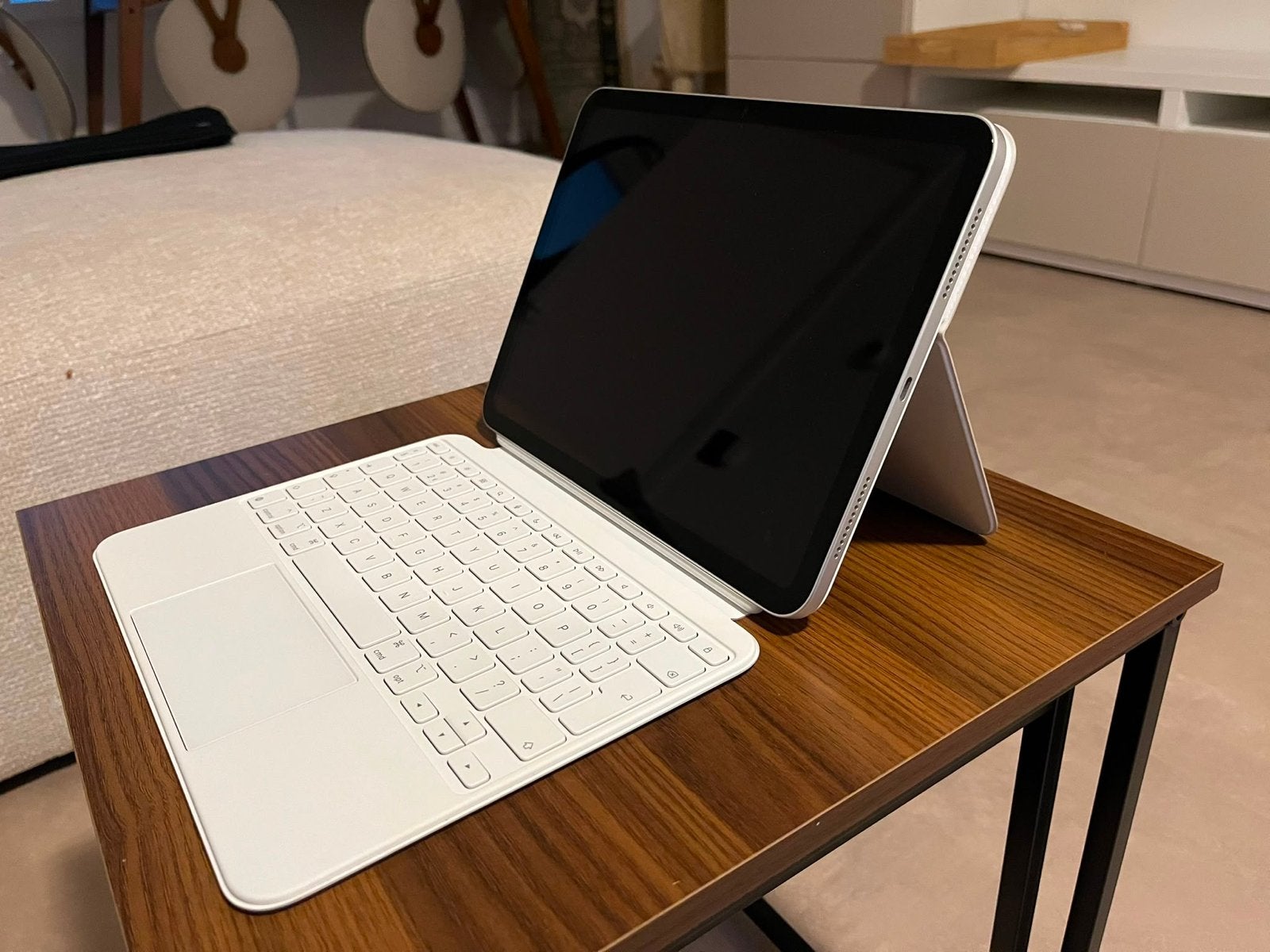 Magic Keyboard Folio voor iPad (A16), 10 inch, Gebruikt, Apple iPad, Wit