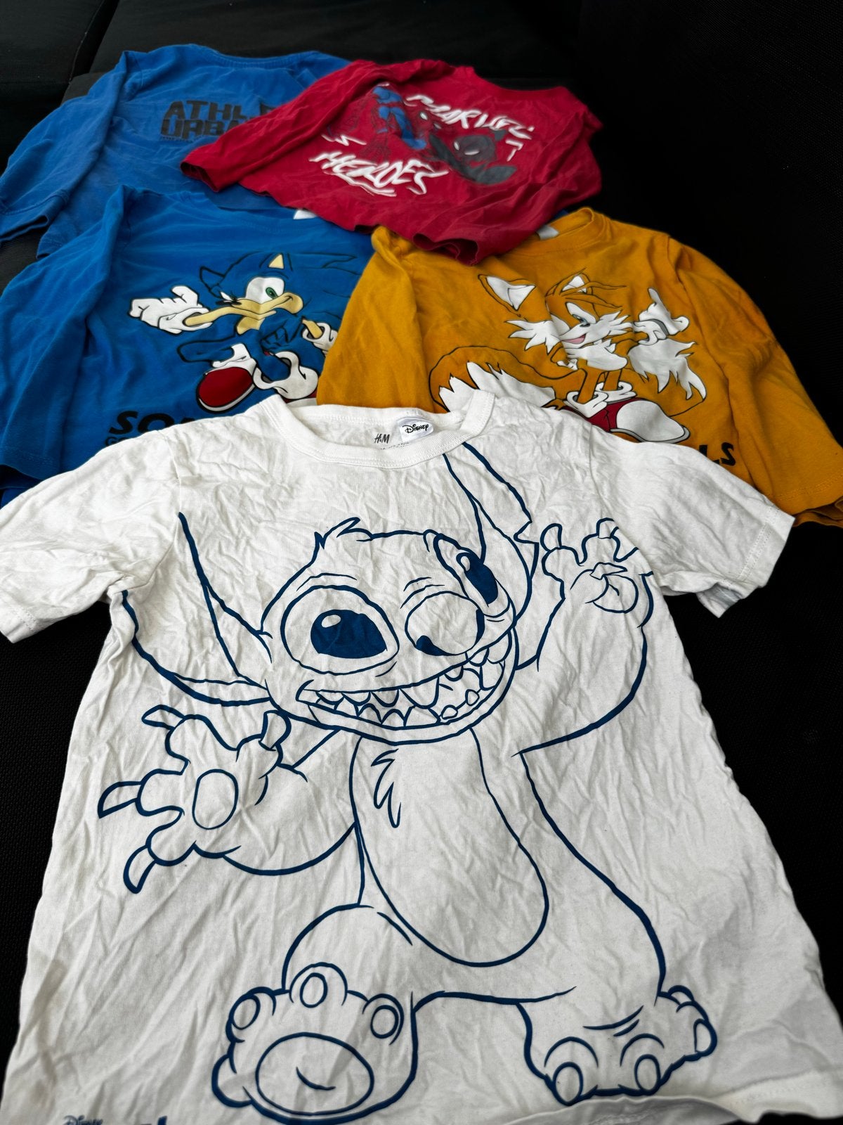 H&M Jongenskleding Maat 110-116: 5 T-shirts met Prints, Kinderen en Baby's, Kinderkleding | Maat 116, Ophalen of Verzenden, Gebruikt