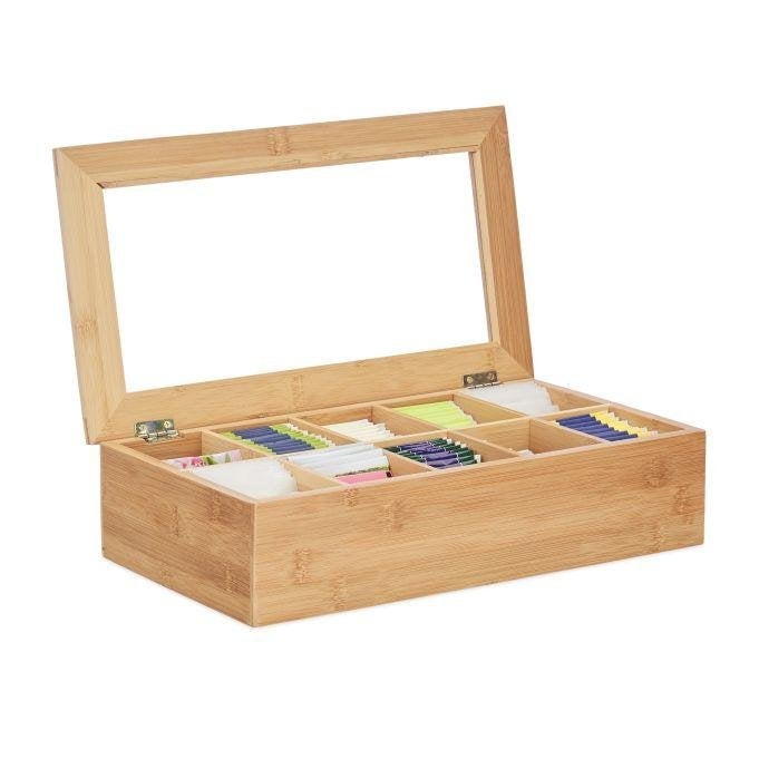 Theedoos, Beige, Gebruikt, Hout, Ophalen of Verzenden