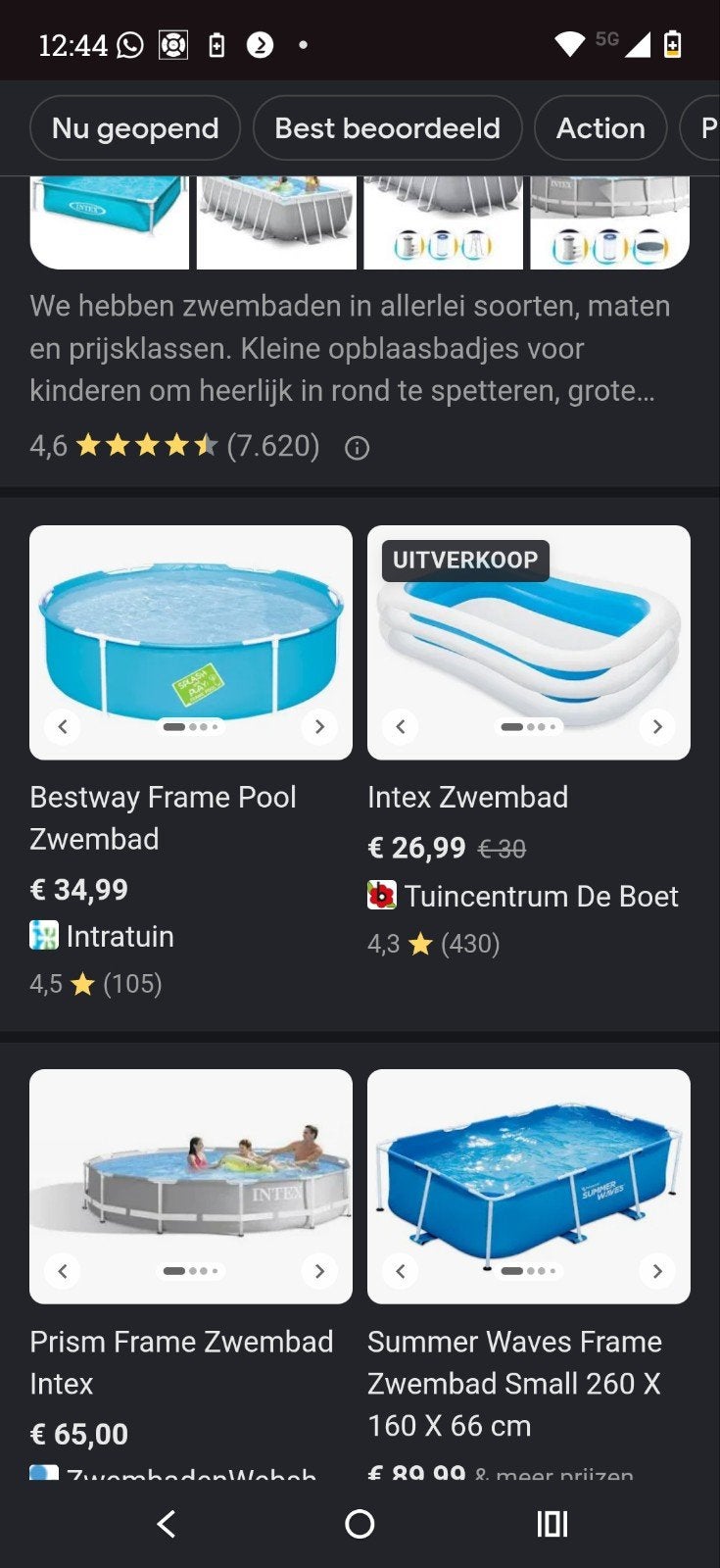 Gezocht zwembadje en partytent, Ophalen, Minder dan 80 cm, Rond, Minder dan 200 cm