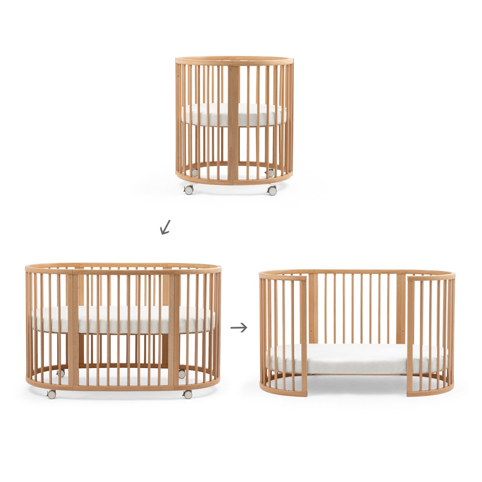 Stokke Sleepi meegroei bed ledikant - zgan, Ophalen, Gebruikt, Ledikant