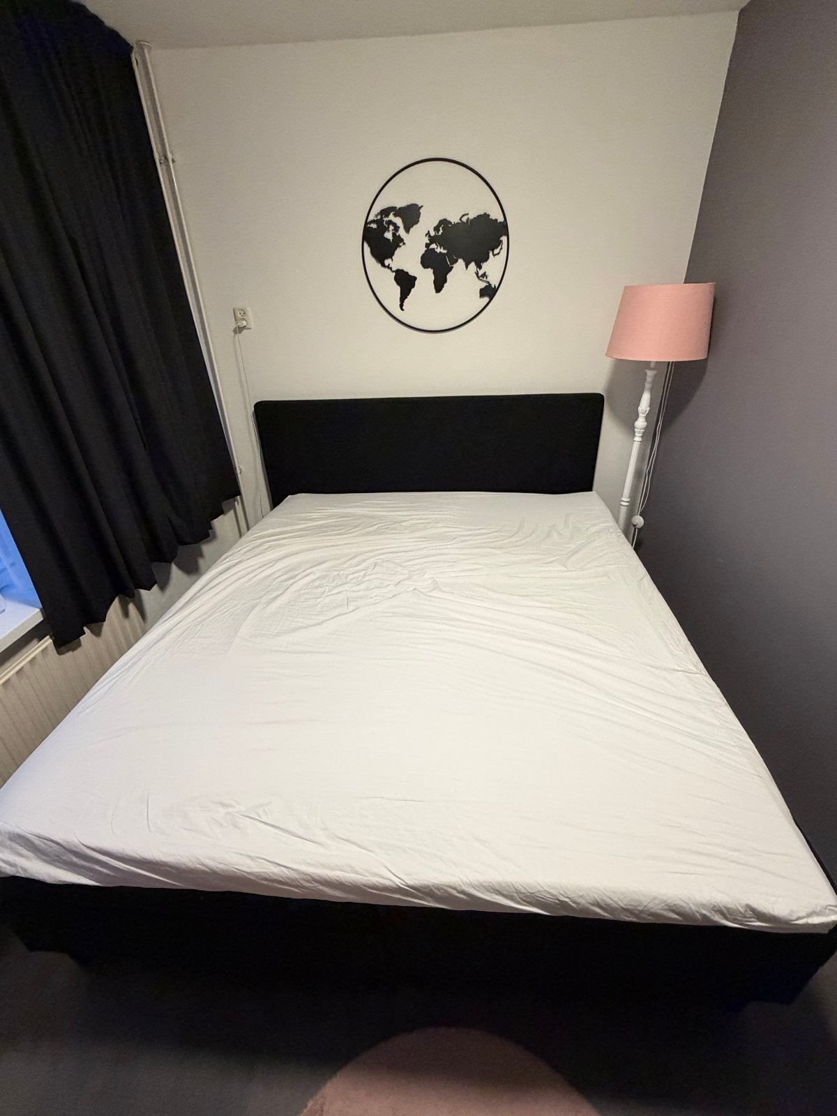Tweepersoons boxspring bed 180x200 cm met topper, Huis en Inrichting, Ophalen, Gebruikt, Tweepersoons, 180 cm