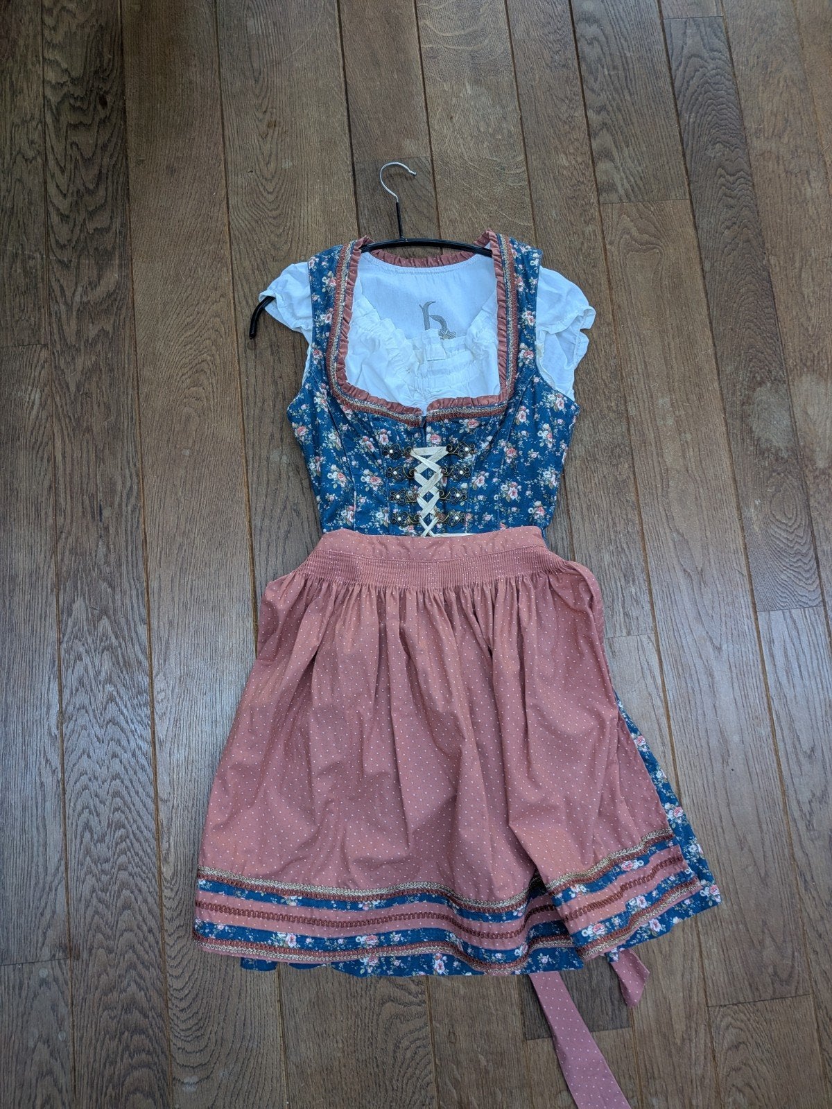 Bergweiss Dirndl – maat 34, Kleding | Dames, Blauw, Zo goed als nieuw, Maat 34 (XS) of kleiner, Boven de knie