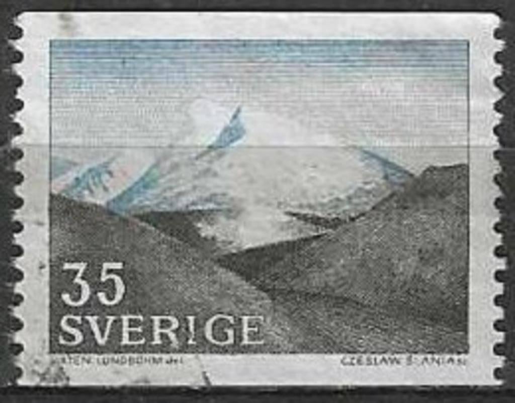 Zweden 1967 - Yvert 558 - Het Hooggebergte (ST), Verzenden, Zweden, Gestempeld